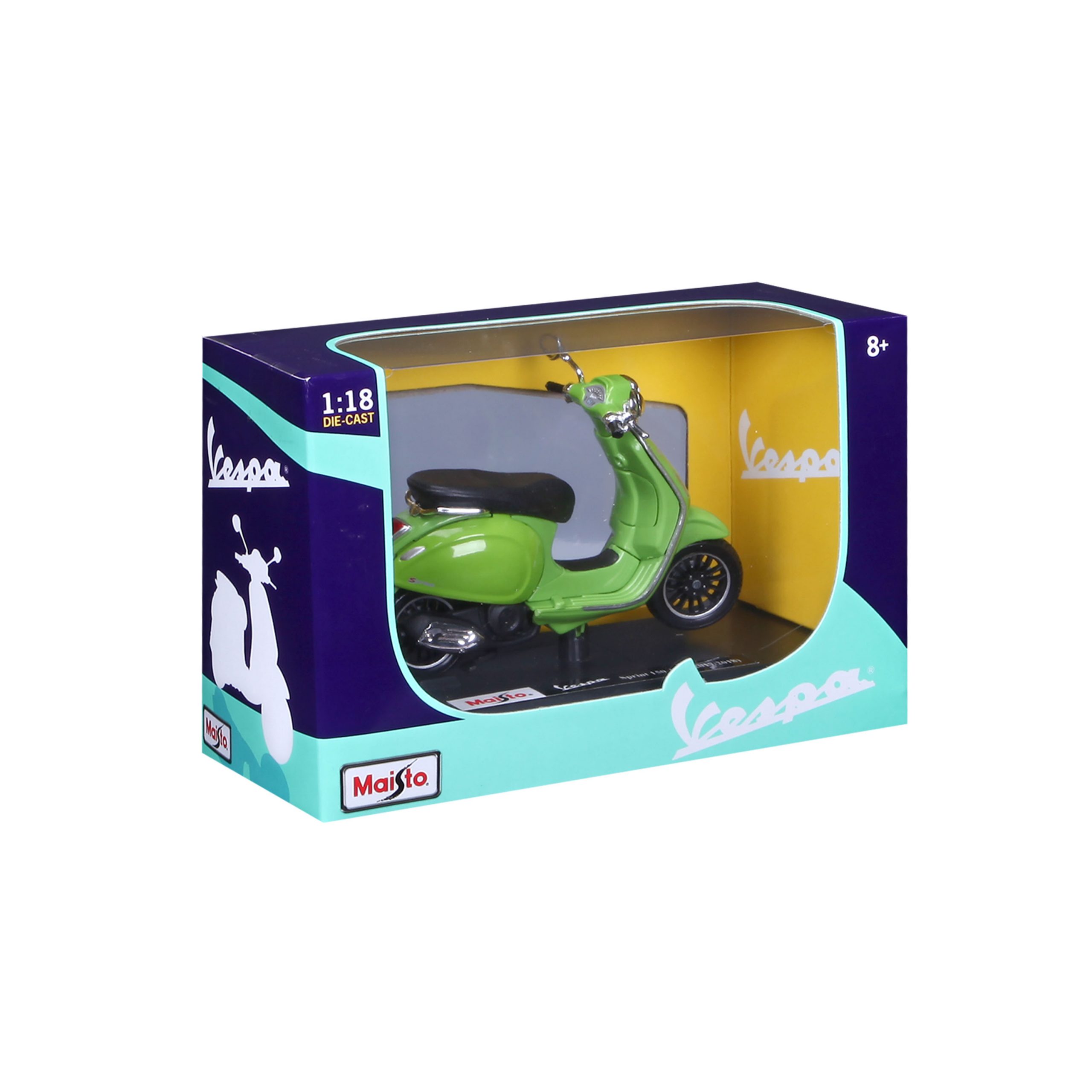 1:18 Vespa Sprint 150 ABS 2018 with stand - Green - Image 2