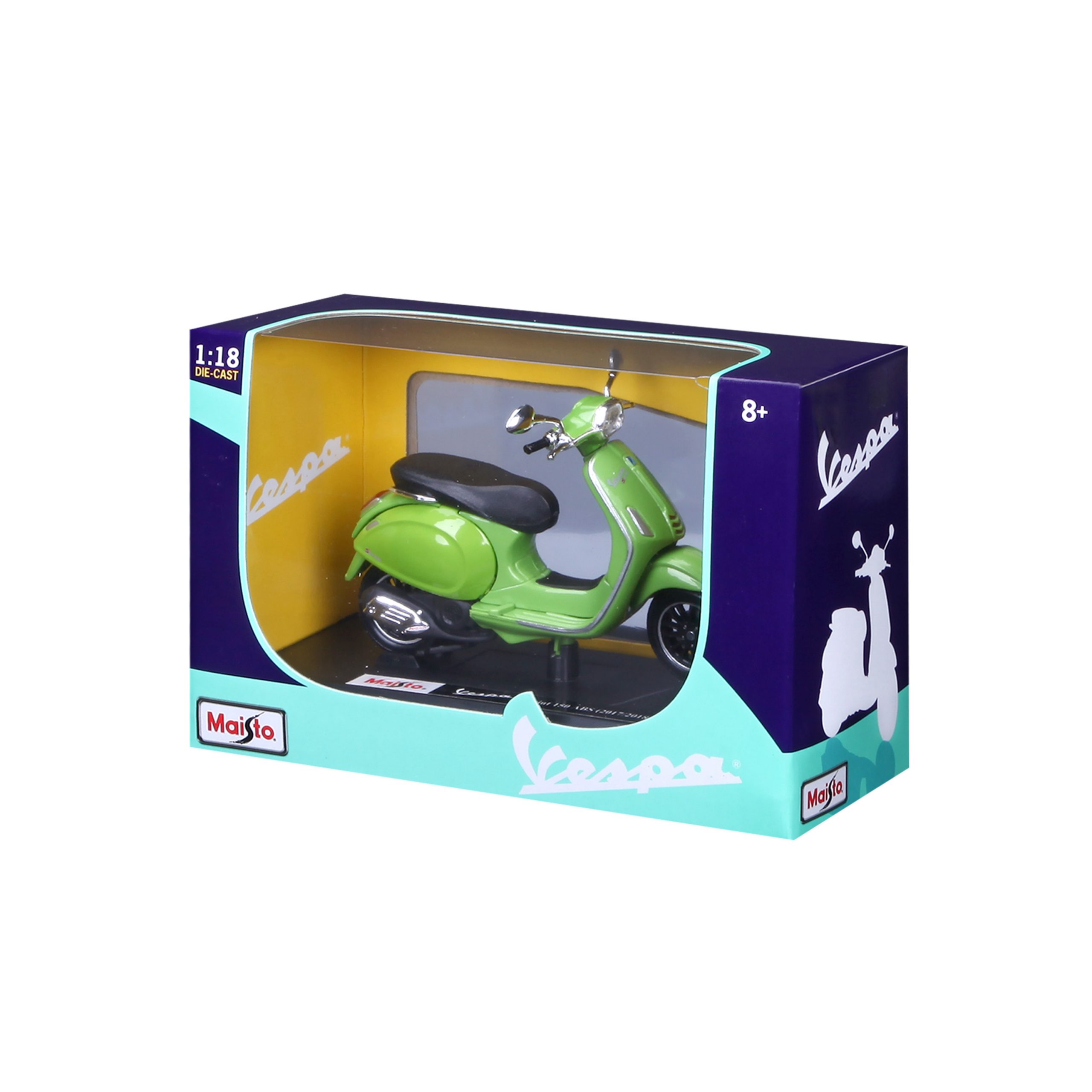 1:18 Vespa Sprint 150 ABS 2018 with stand - Green - Image 4