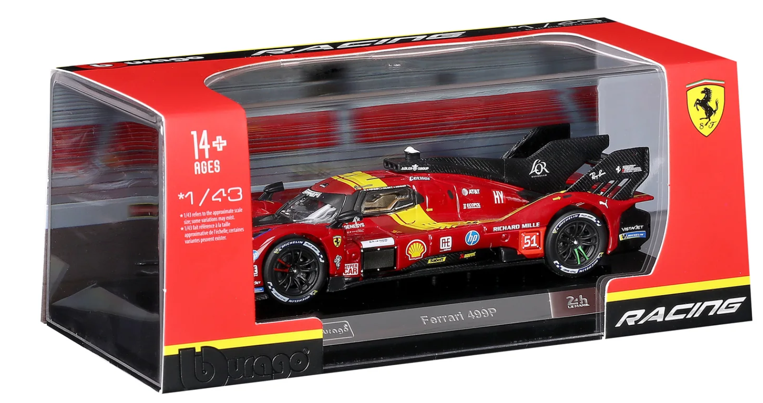 1:43 WEC 2025 - Ferrari 499P #51 Giovinazzi, Calado, Pier Guidi in Acrylic Box - Image 2