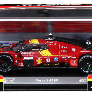 1:43 WEC 2025 - Ferrari 499P #51 Giovinazzi, Calado, Pier Guidi in Acrylic Box - Image 3