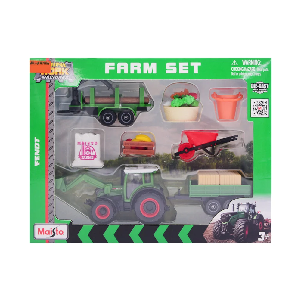 MINI WORK MACHINES Farm Playset in window box