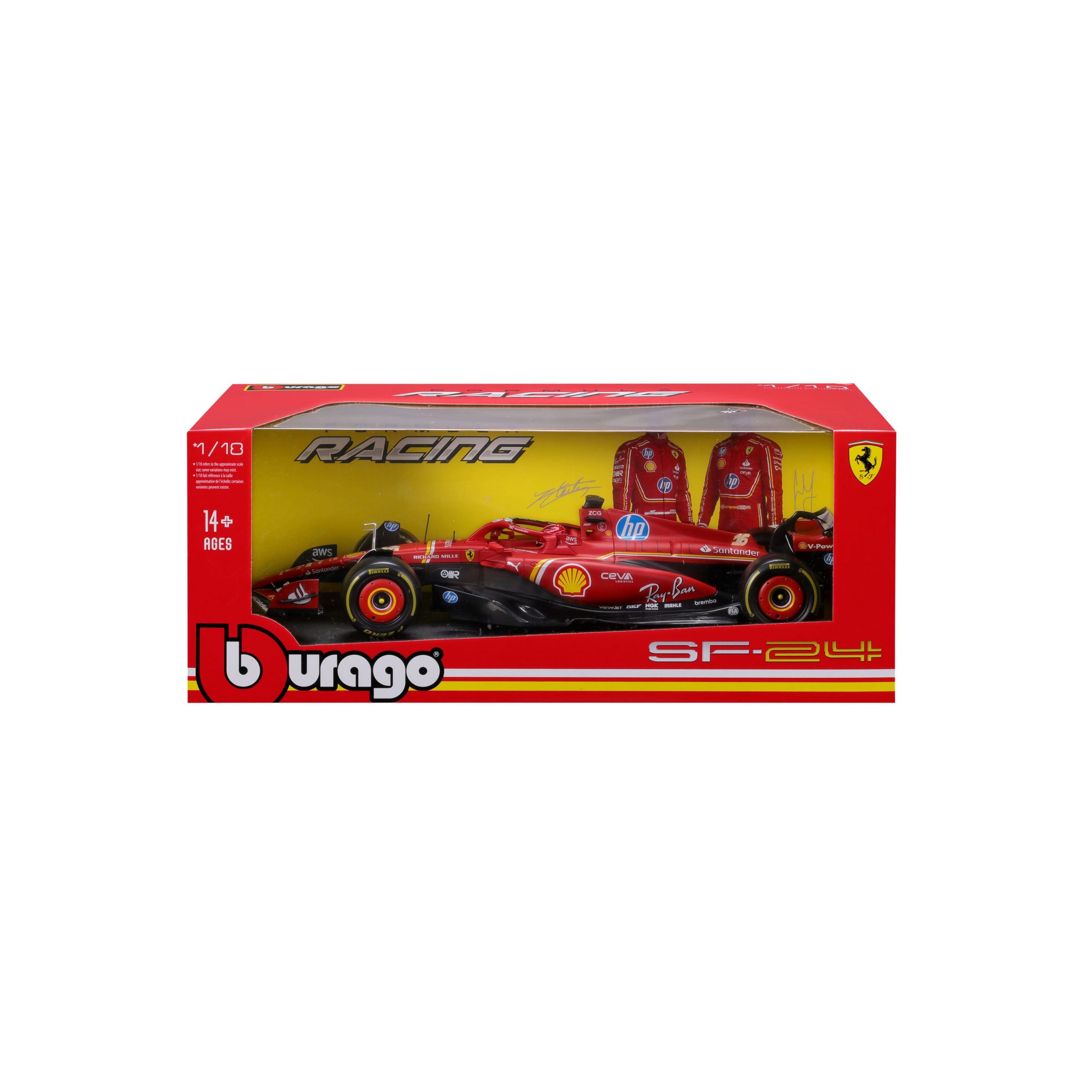 1:18 F1 2024 - Ferrari SF-24 #16 Charles Leclerc in Window Box - Image 4