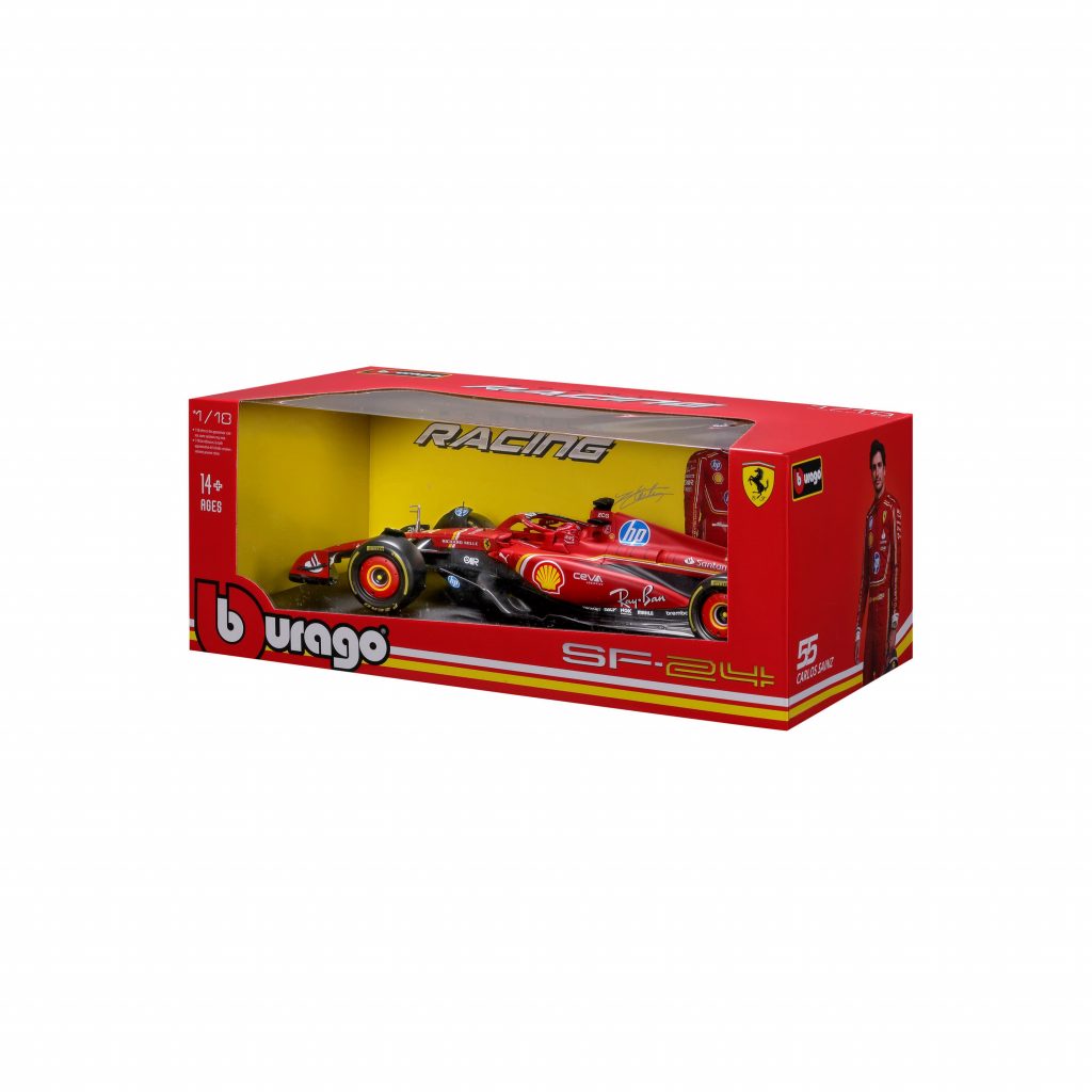 1:18 F1 2024 - Ferrari SF-24 #16 Charles Leclerc in Window Box