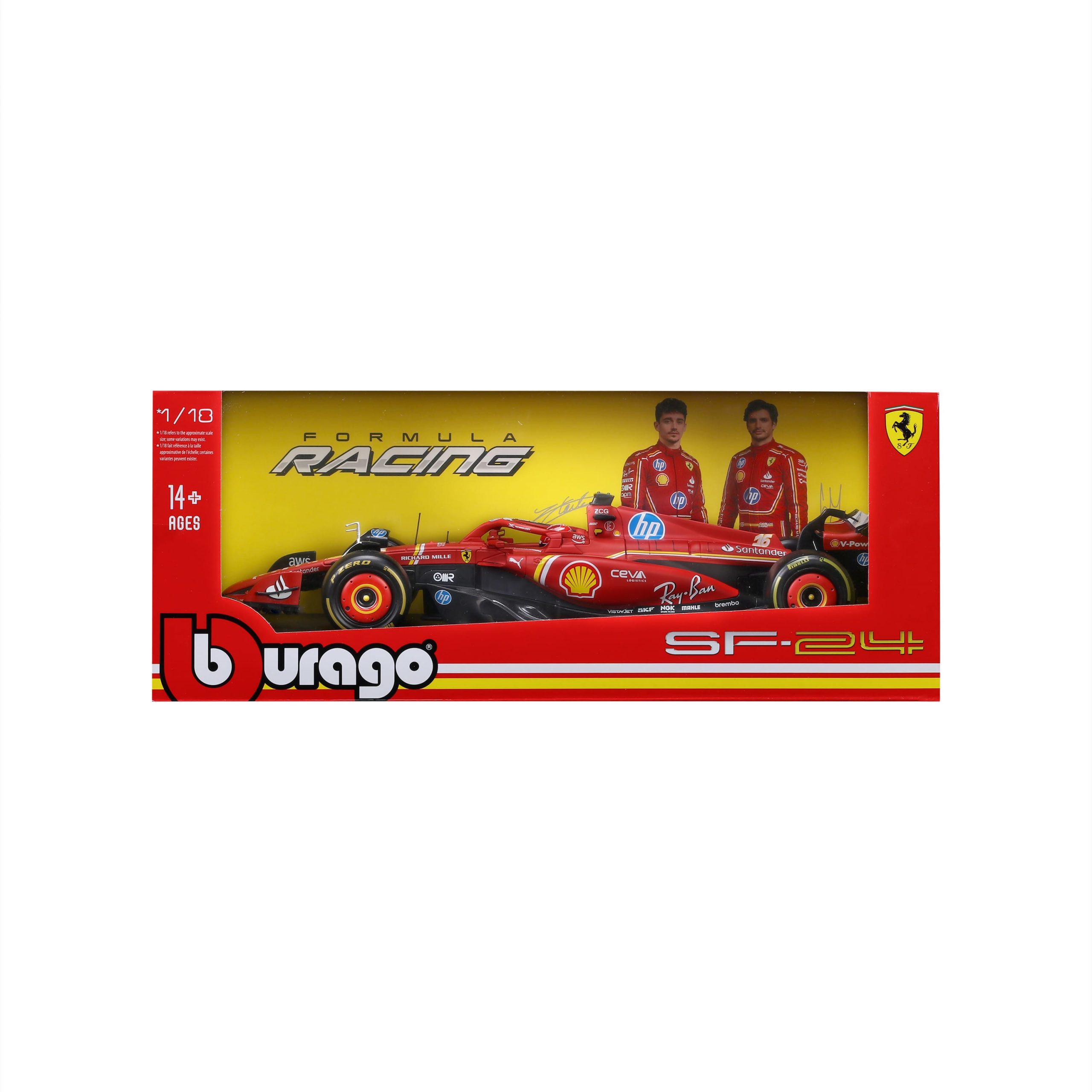 1:18 F1 2024 - Ferrari SF-24 #16 Charles Leclerc in Window Box - Image 7