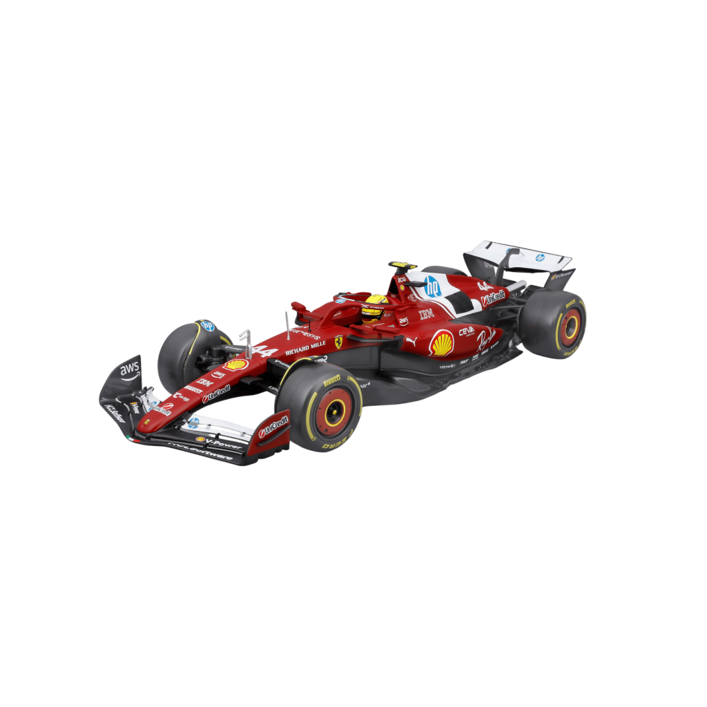 1:18 F1 2025 - Scuderia Ferrari SF25 #44 Lewis Hamilton in Window Box