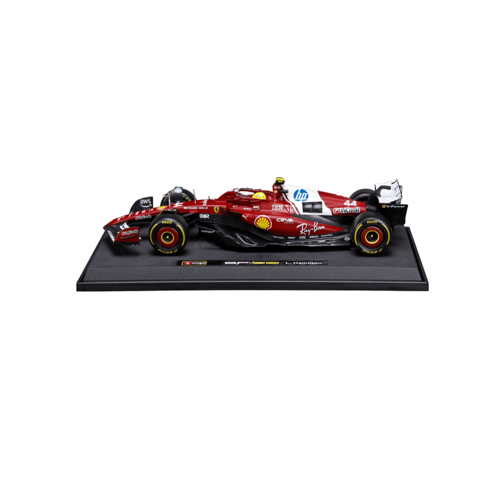 1:18 F1 2025 - Scuderia Ferrari SF25 #44 Lewis Hamilton in Window Box