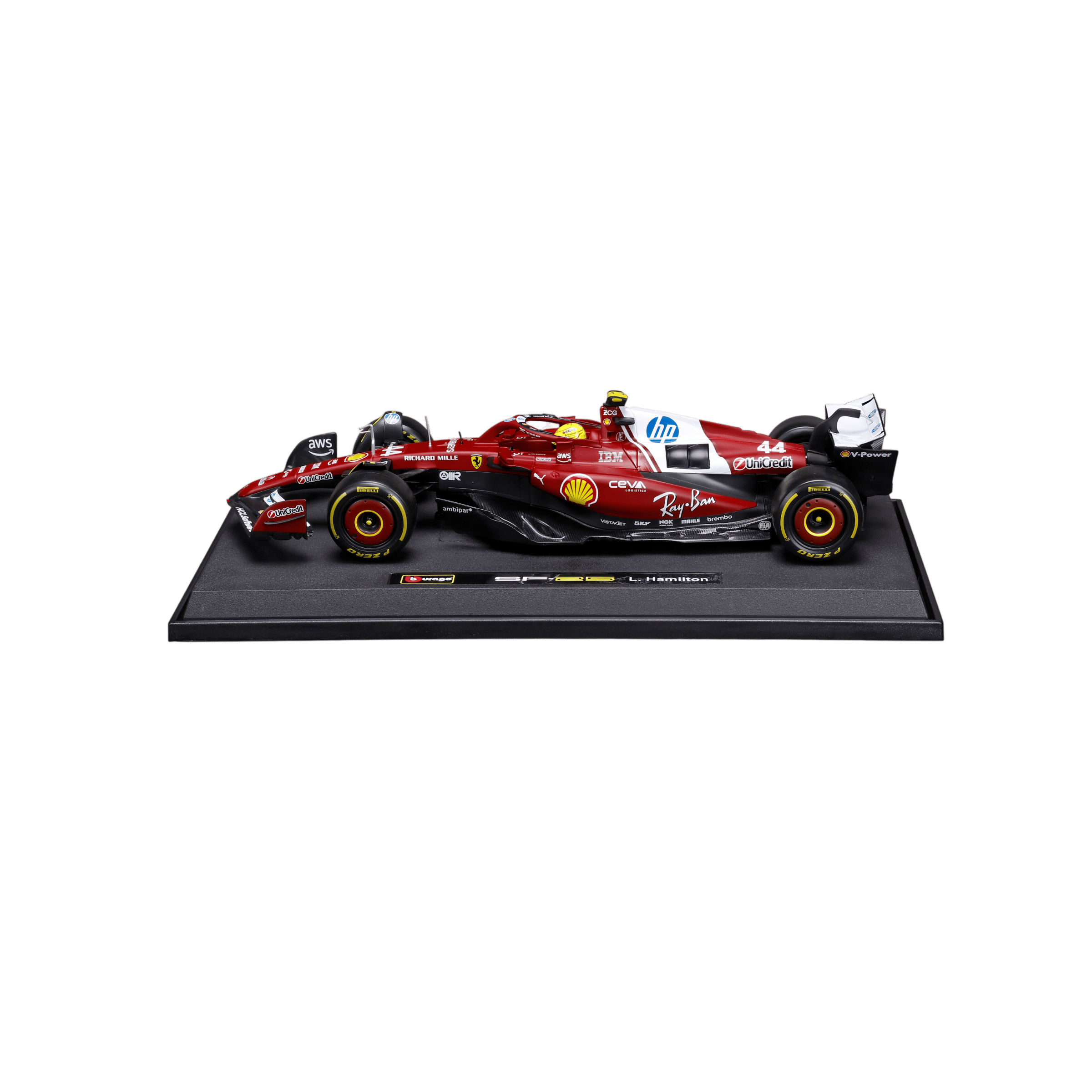 1:18 F1 2025 - Scuderia Ferrari SF25 #44 Lewis Hamilton in Window Box - Image 4