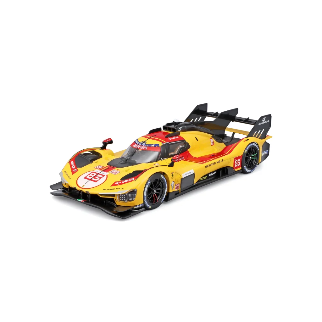 1:43 WEC 2025 – Ferrari 499P #83 Kubica, Hanson, Ye Yifei in Acrylic Box