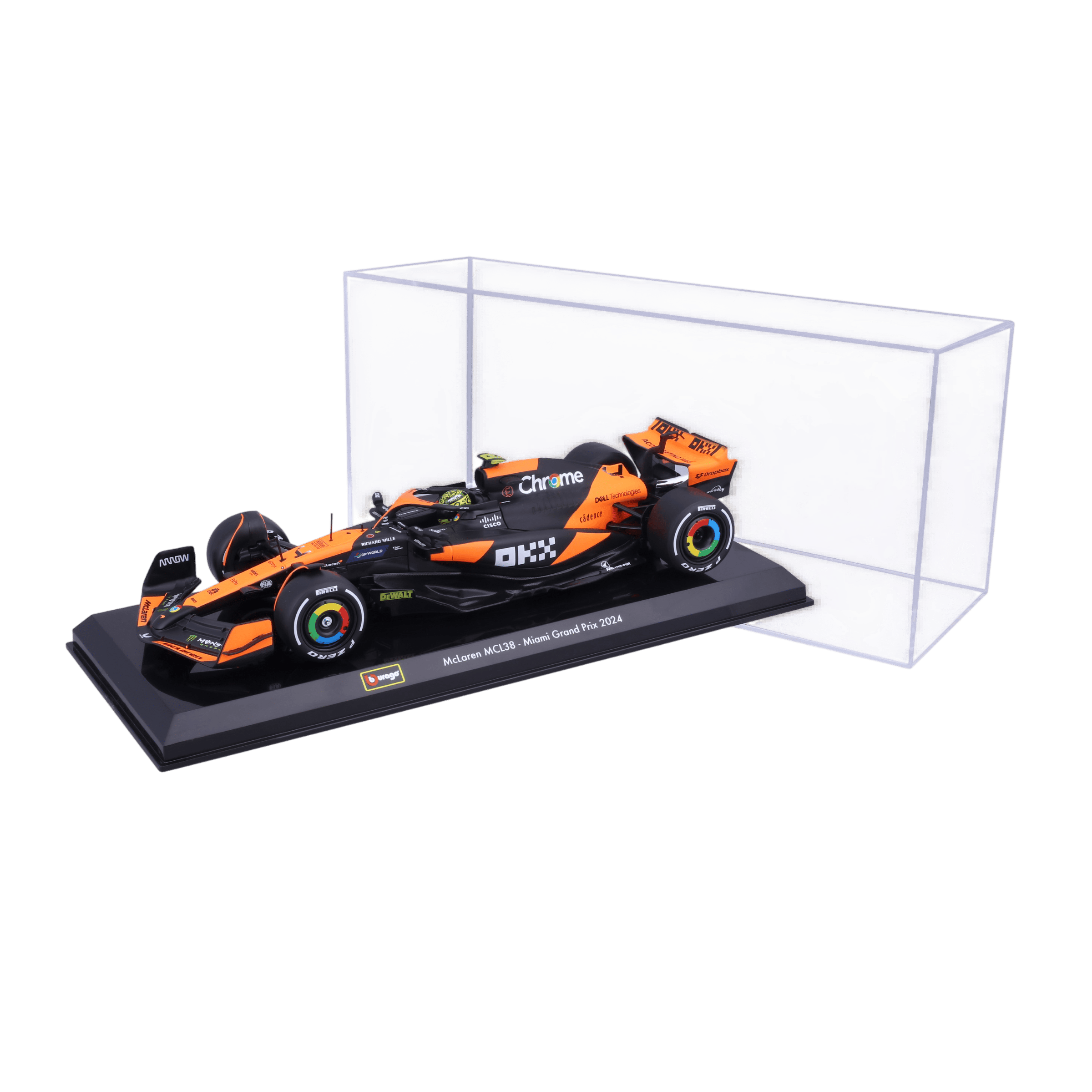 1:24 F1 2024 - McLaren MCL38 #4 Lando Norris in Acrylic Box - Image 5