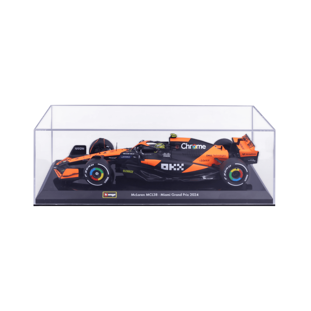 1:24 F1 2024 - McLaren MCL38 #4 Lando Norris in Acrylic Box