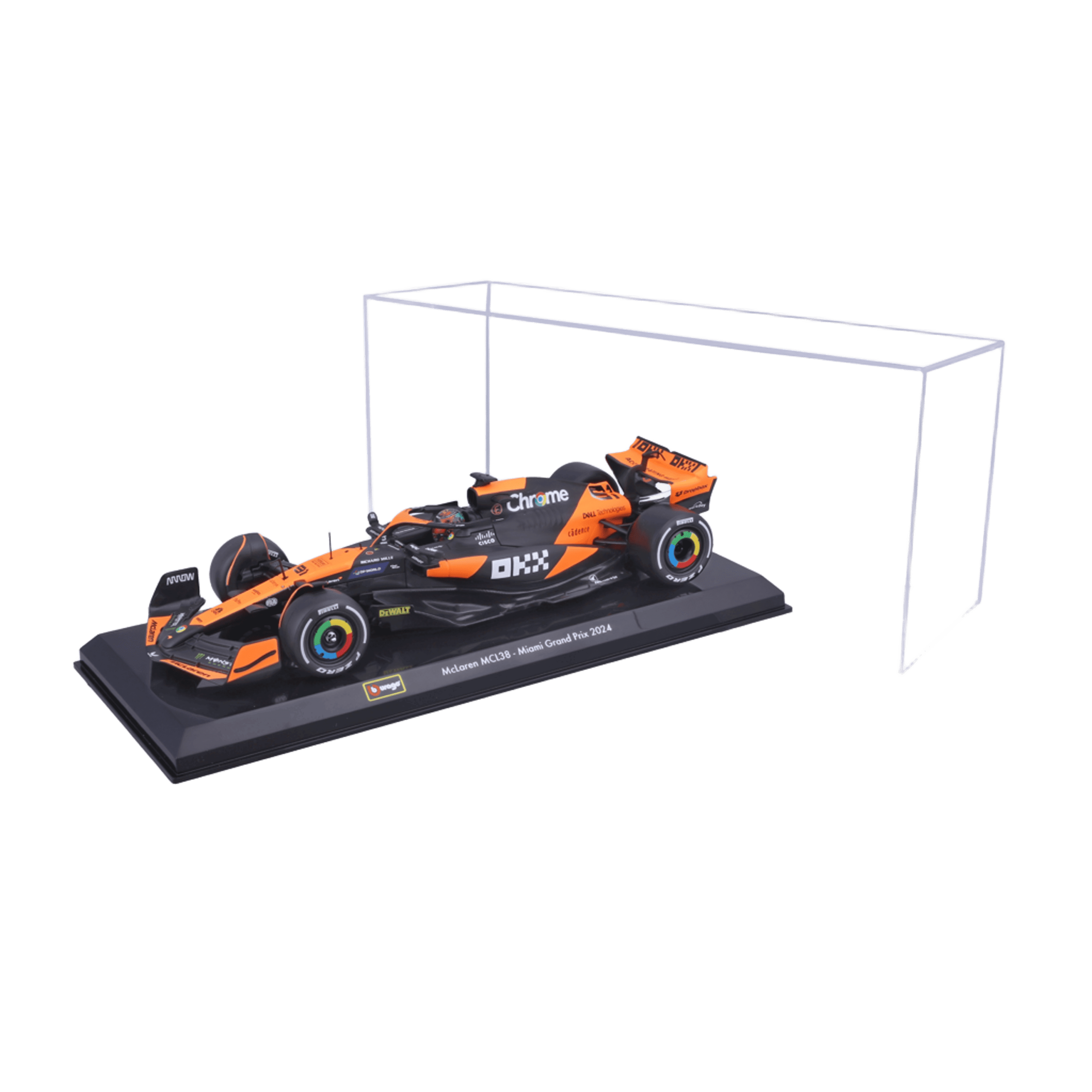 1:24 F1 2024 - McLaren MCL38 #81 Oscar Piastri in Acrylic Box - Image 3