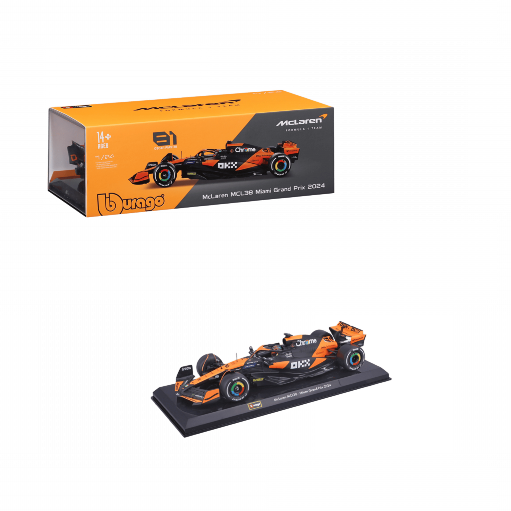 1:24 F1 2024 - McLaren MCL38 #81 Oscar Piastri in Acrylic Box