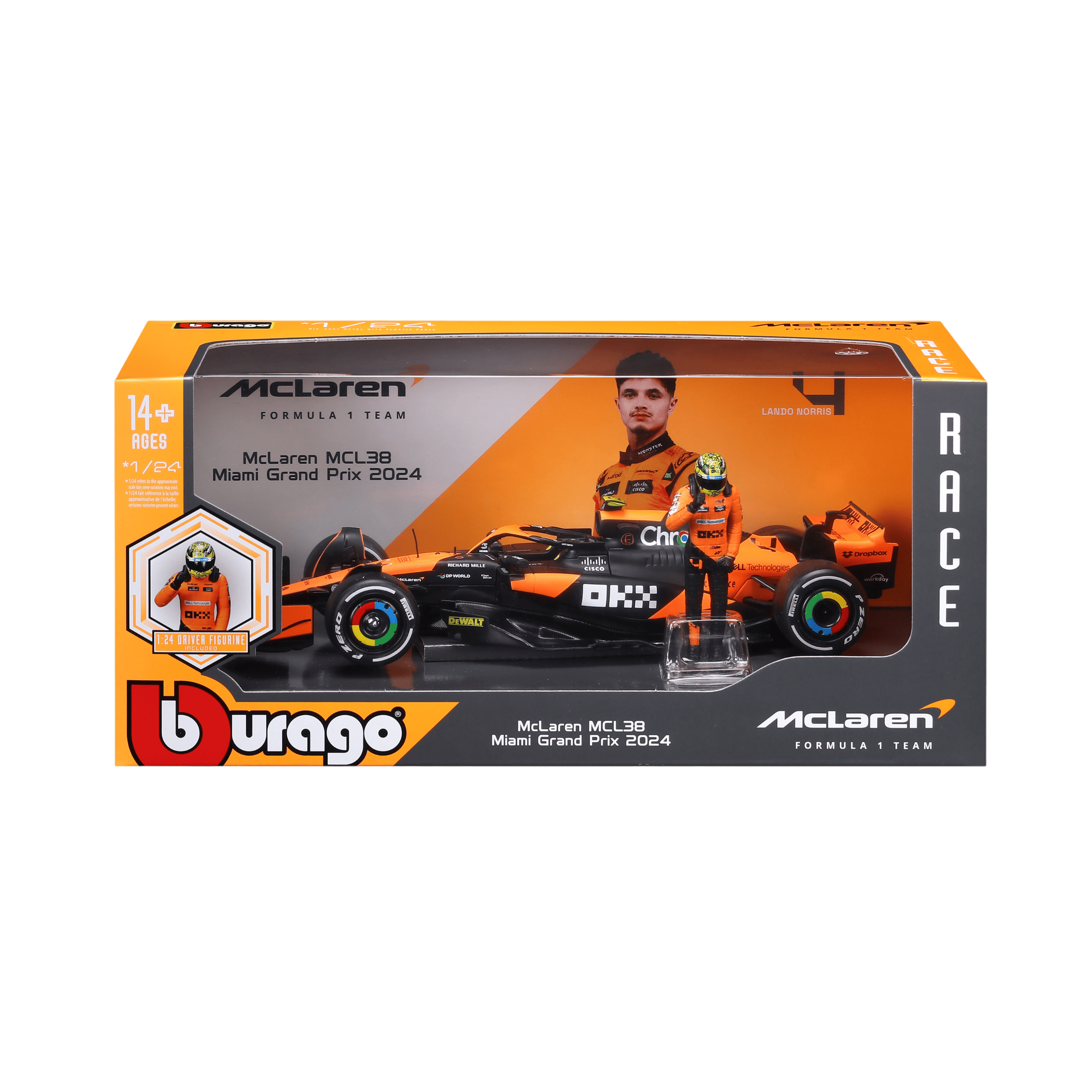 1:24 F1 2024 with figure ~ McLaren MCL38 #4 Lando Norris - Image 14