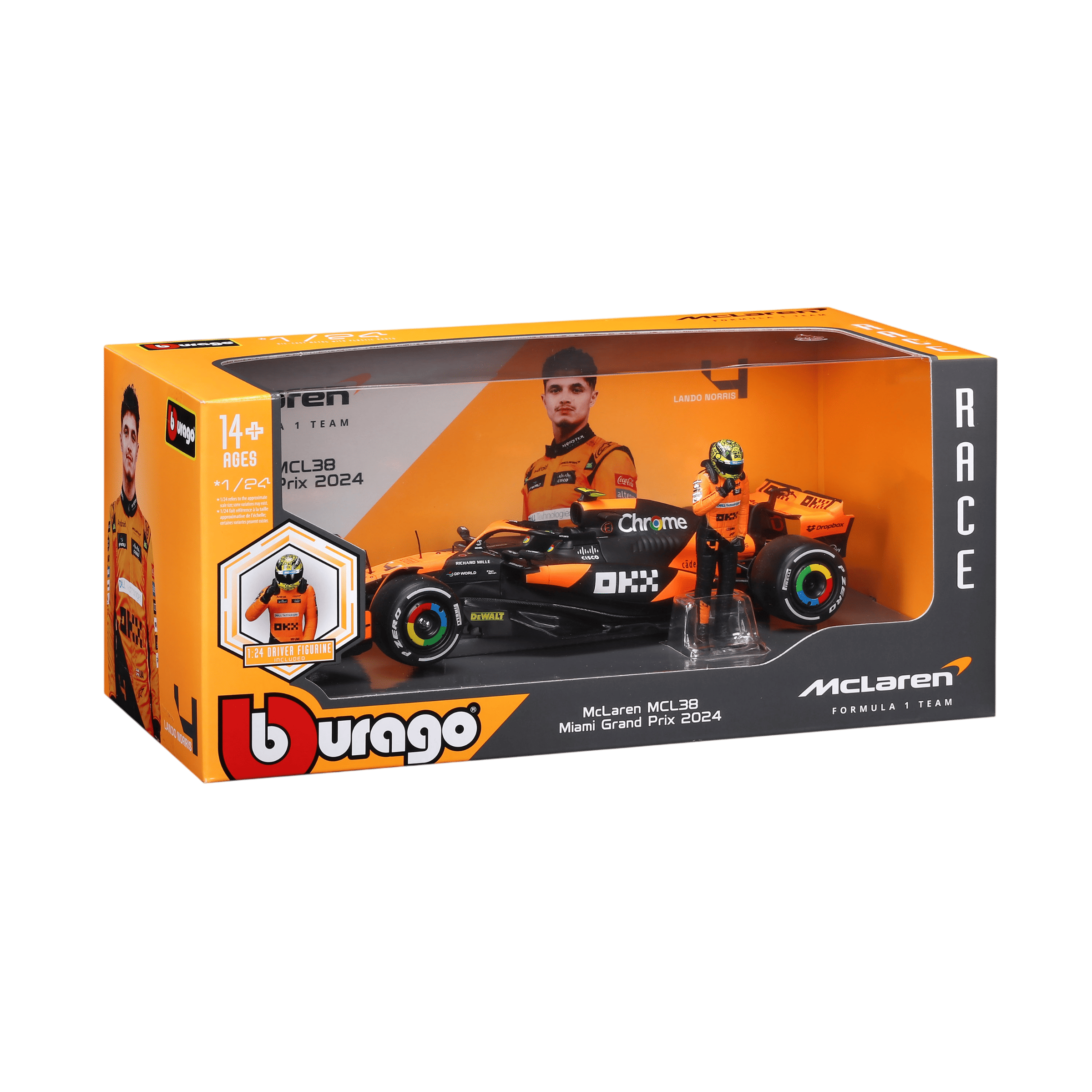 1:24 F1 2024 with figure ~ McLaren MCL38 #4 Lando Norris - Image 13