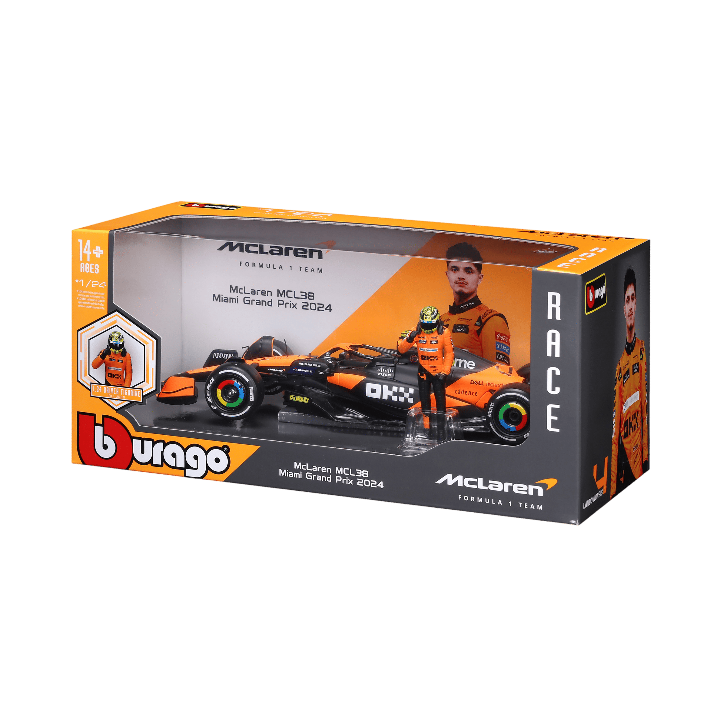 1:24 F1 2024 with figure ~ McLaren MCL38 #4 Lando Norris - Image 11