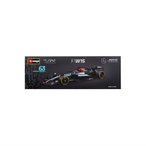 1:24 F1 2024 - Mercedes-AMG W15 #63 George Russell in Acrylic Box - Image 8