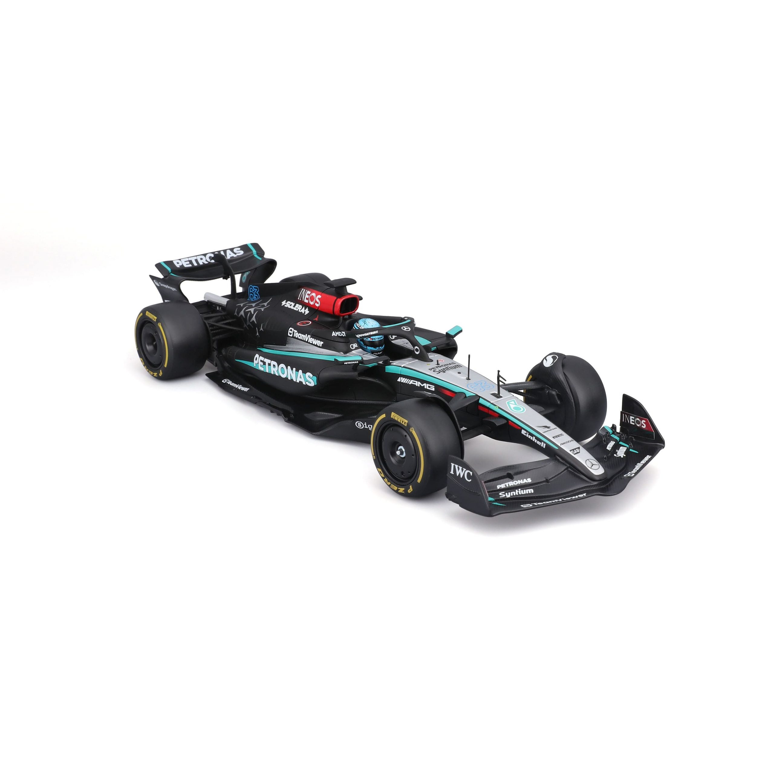 1:24 F1 2024 - Mercedes-AMG W15 #63 George Russell in Acrylic Box - Image 11