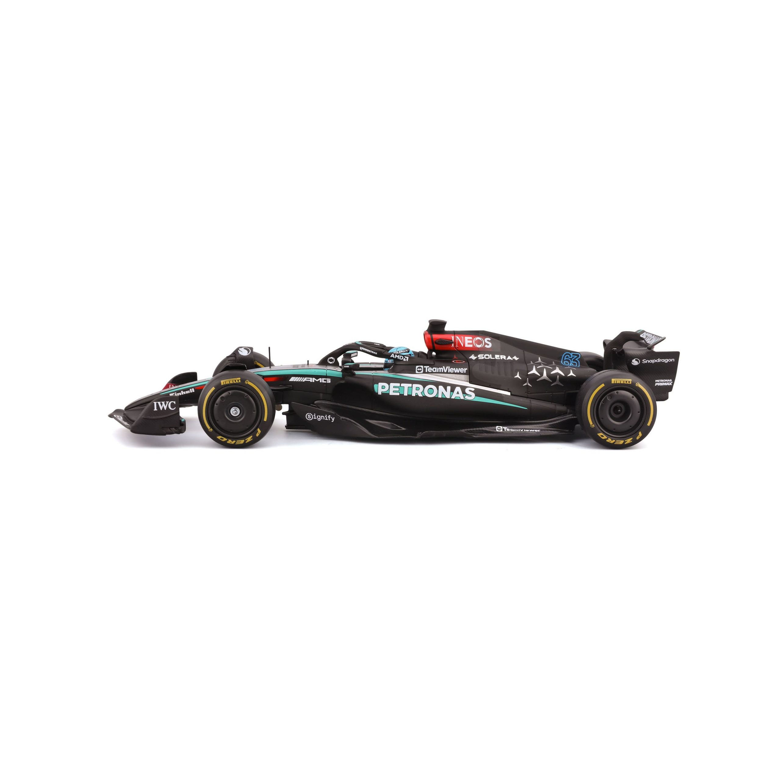 1:24 F1 2024 - Mercedes-AMG W15 #63 George Russell in Acrylic Box - Image 15