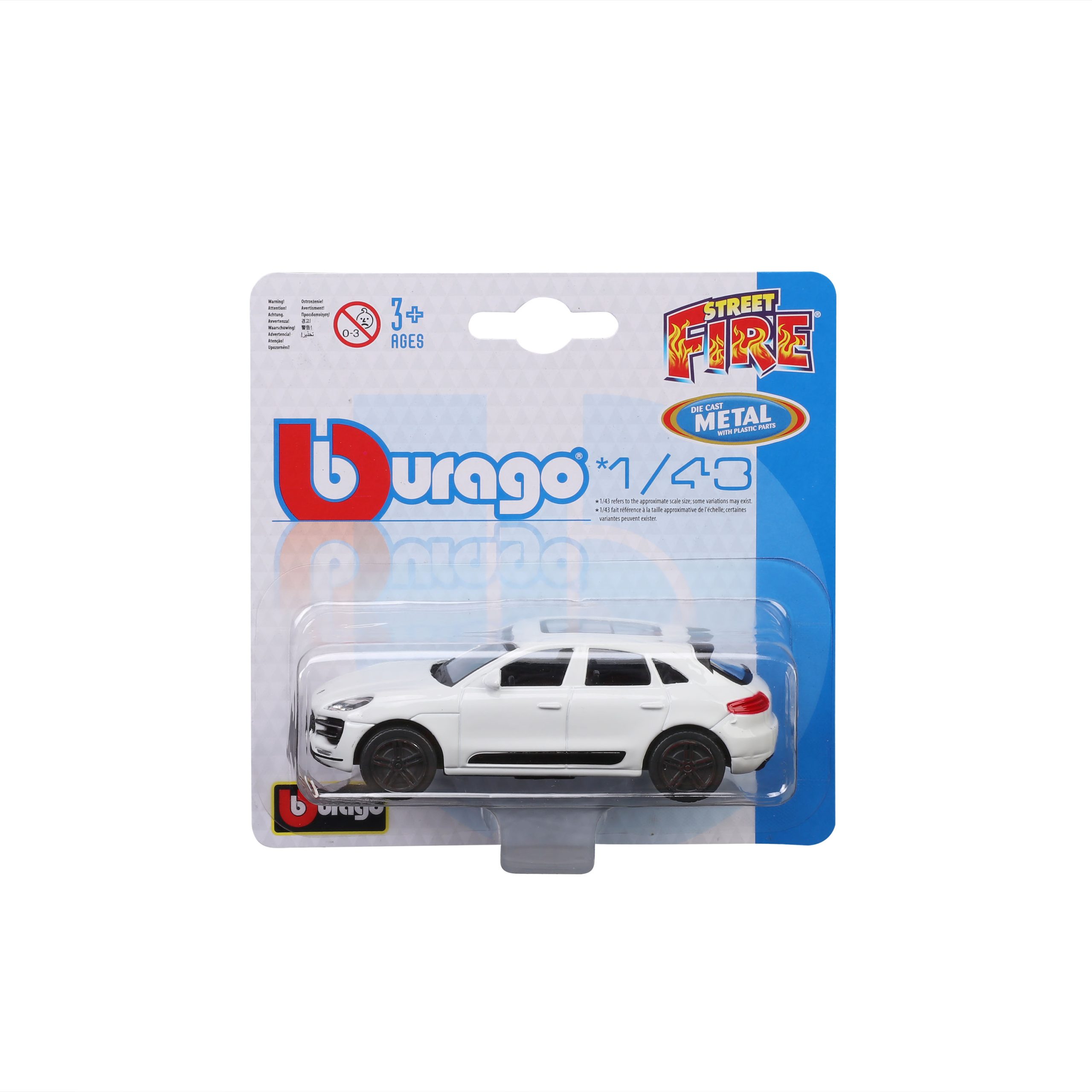 1:43 Bburago Street Fire - Porsche Macan in Blister Card - Image 6