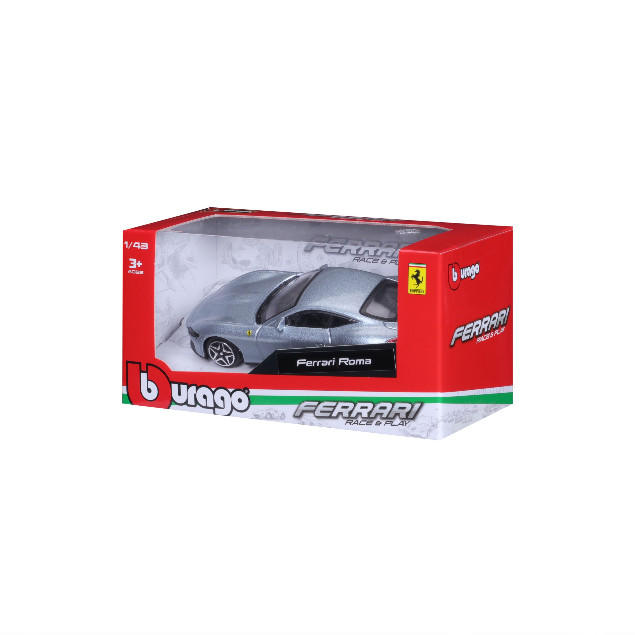 1:43 Ferrari Roma - Silver in Window Box - Image 13