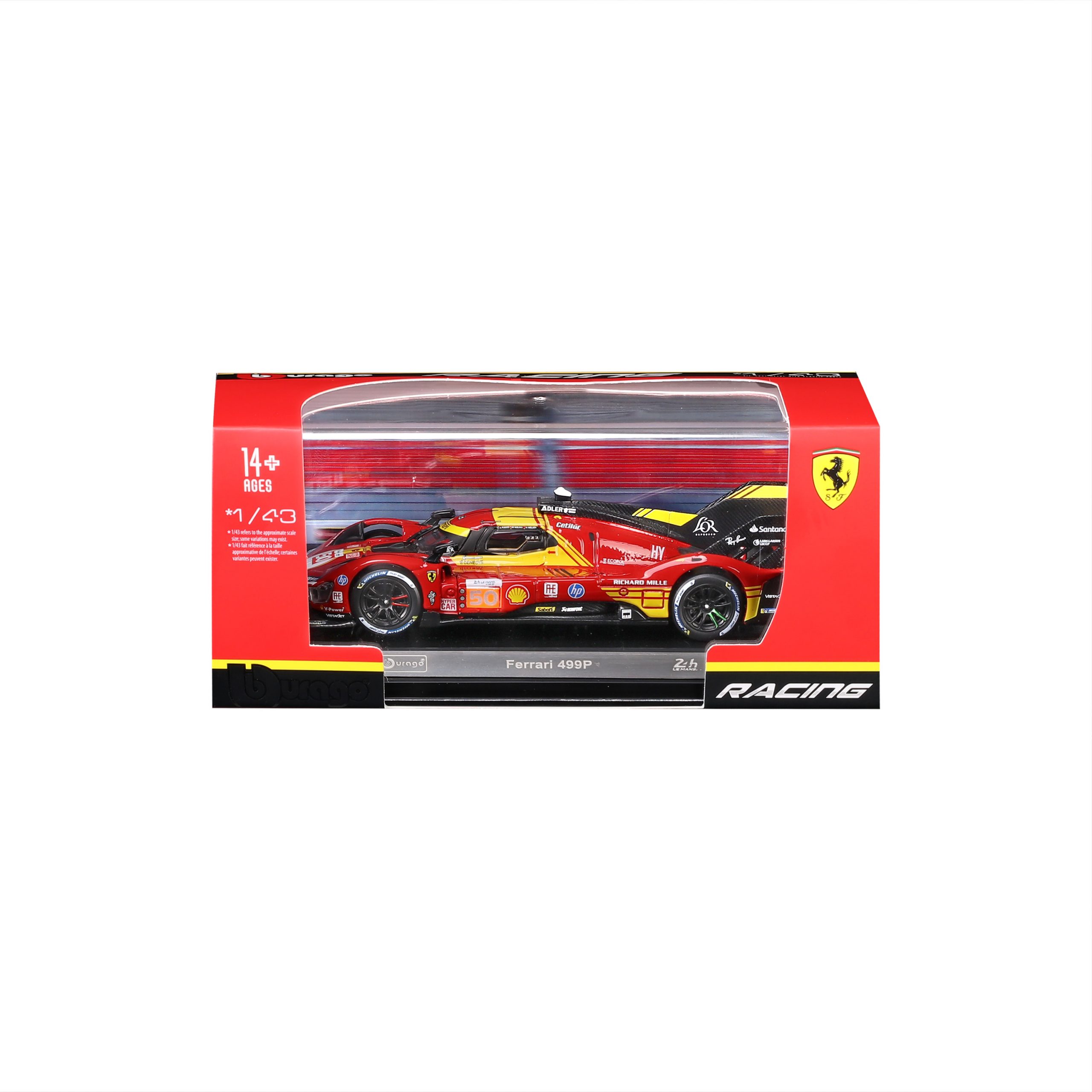 1:43 WEC 2024 - Ferrari 499P - #50 Fuoco, Molina, Nielsen in Acrylic Box - Image 8