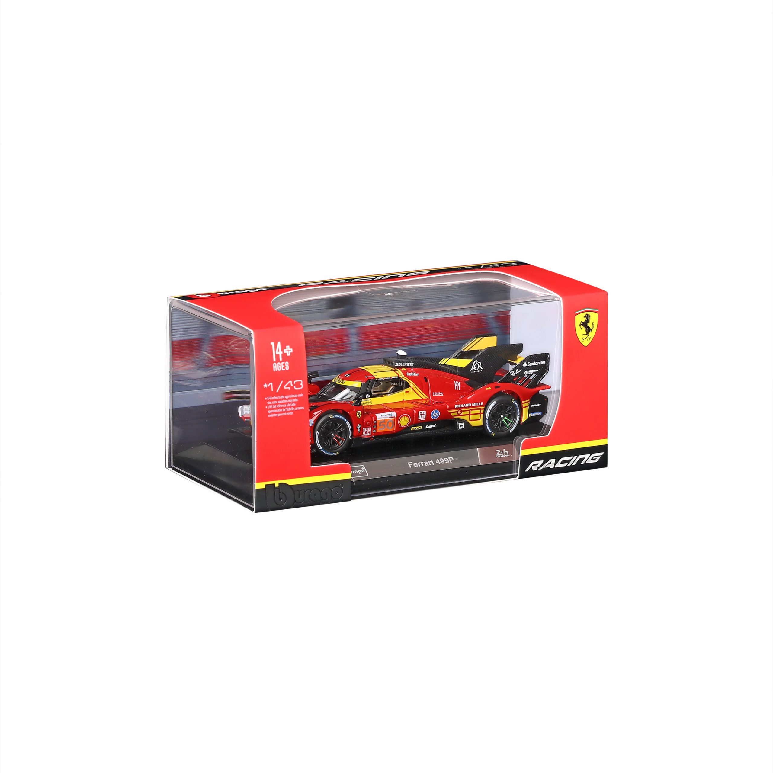 1:43 WEC 2024 - Ferrari 499P - #50 Fuoco, Molina, Nielsen in Acrylic Box - Image 9