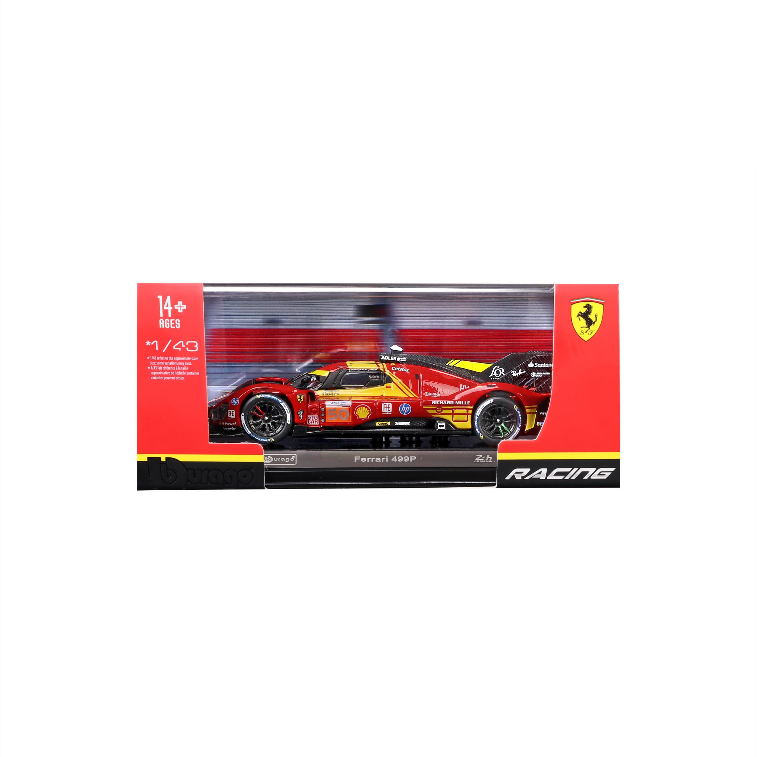 1:43 WEC 2024 - Ferrari 499P - #50 Fuoco, Molina, Nielsen in Acrylic Box - Image 5
