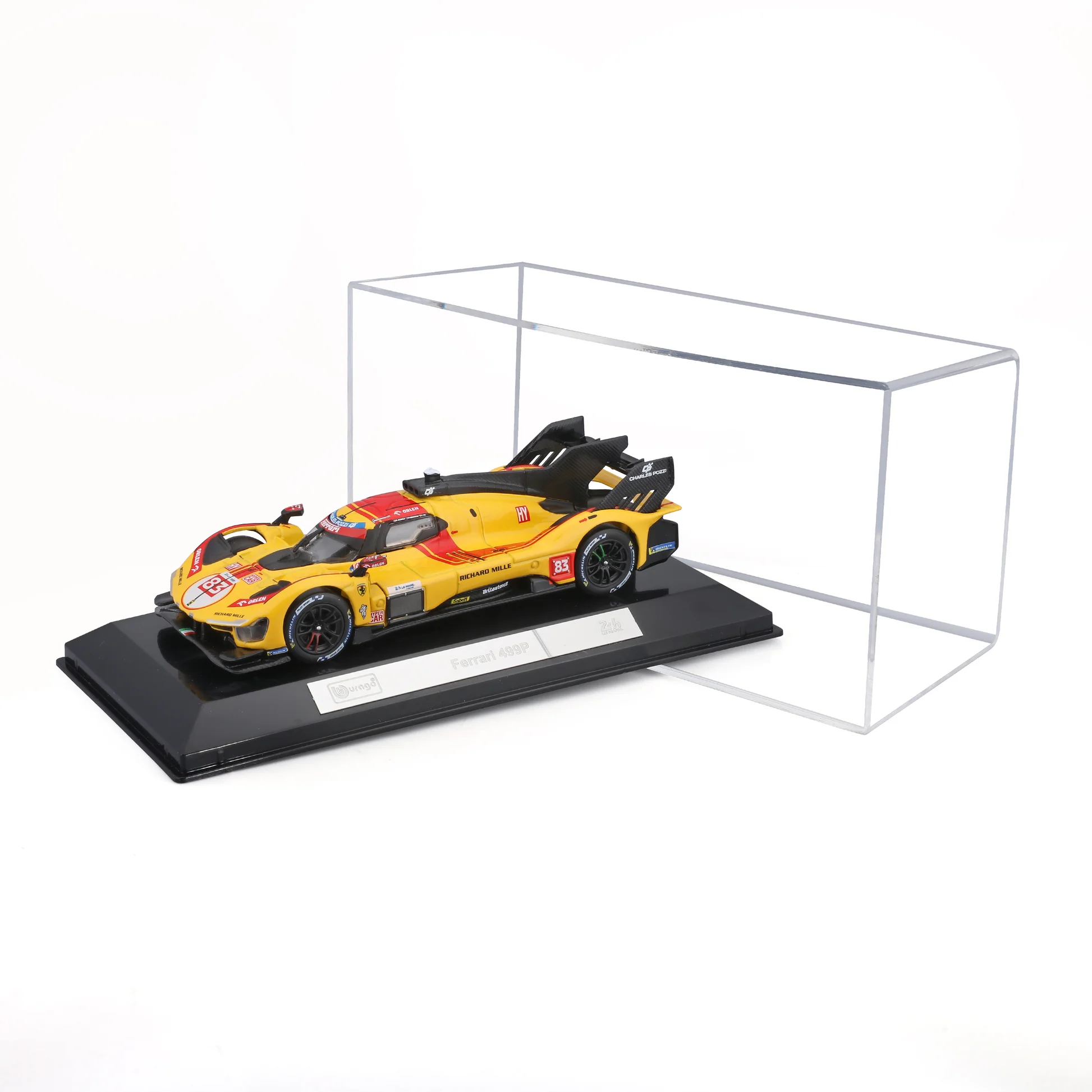 1:43 WEC 2025 – Ferrari 499P #83 Kubica, Hanson, Ye Yifei in Acrylic Box - Image 2