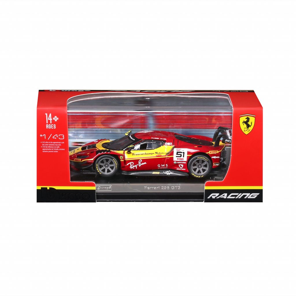 1:43 Ferrari 296 GT3 2025 - #51 Abril, Rovera in Acrylic Box