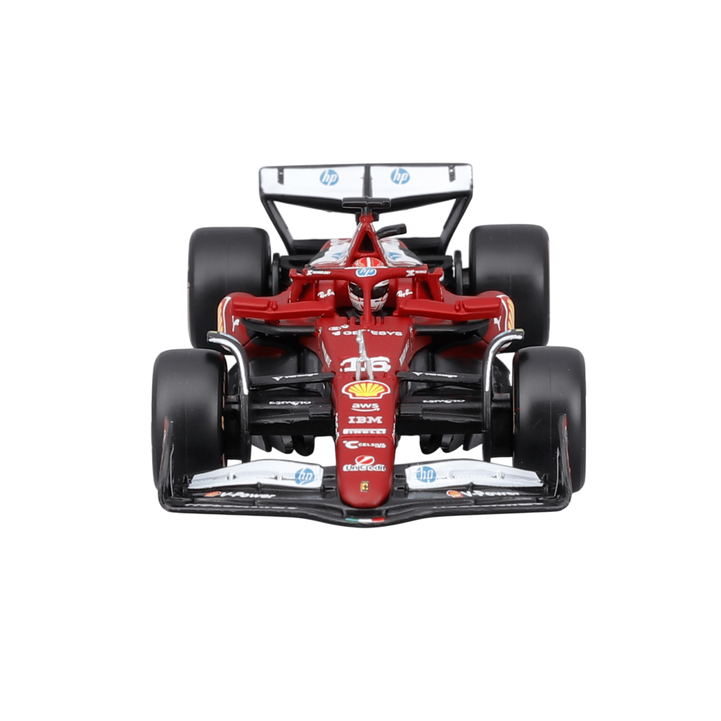1:43 F1 Ferrari SF-25 #16 Charles Leclerc with helmet in Acrylic Box