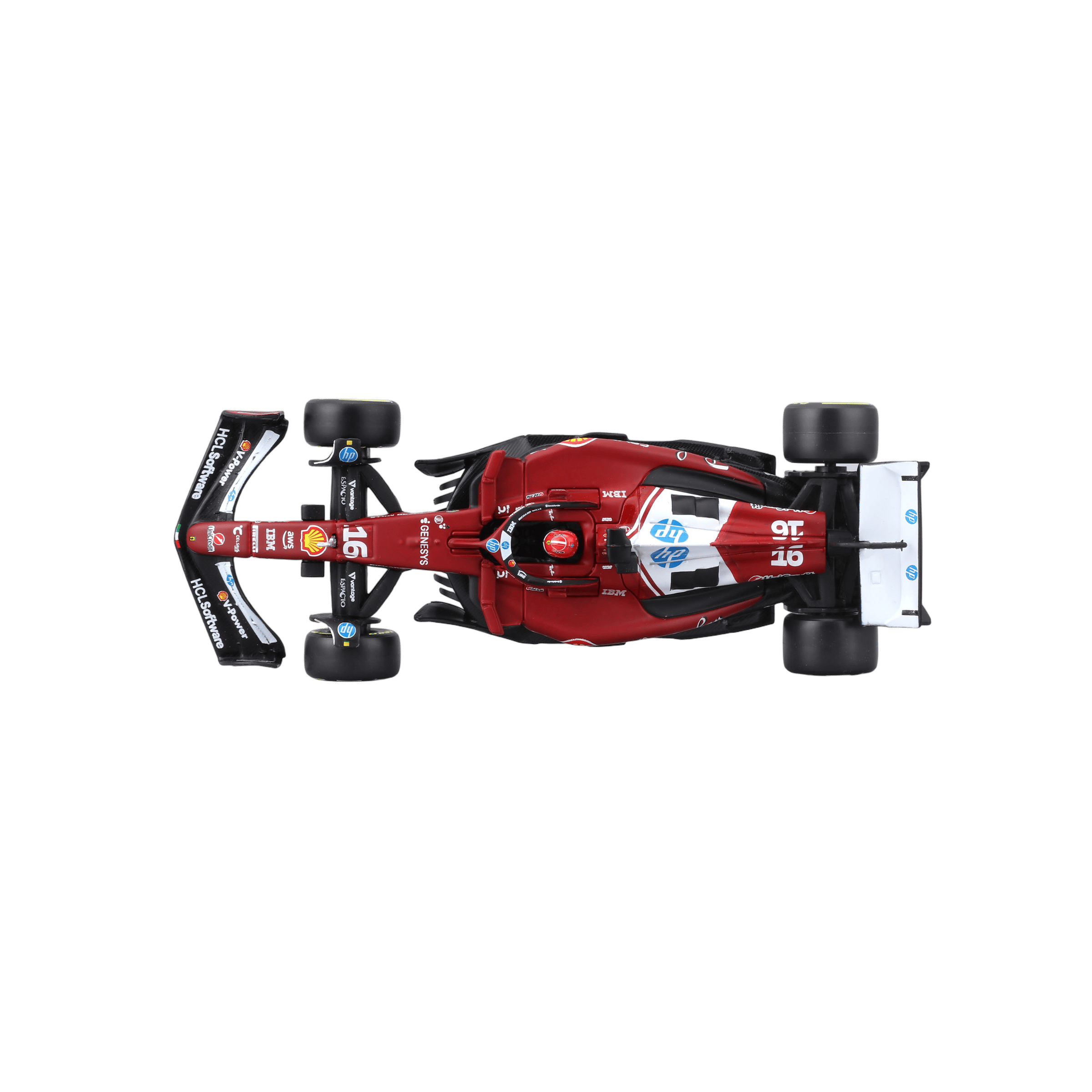 1:43 F1 Ferrari SF-25 #16 Charles Leclerc with helmet in Acrylic Box - Image 4