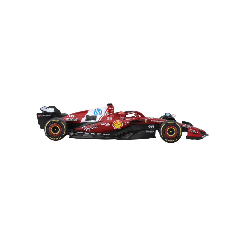 1:43 F1 Ferrari SF-25 #16 Charles Leclerc with helmet in Acrylic Box