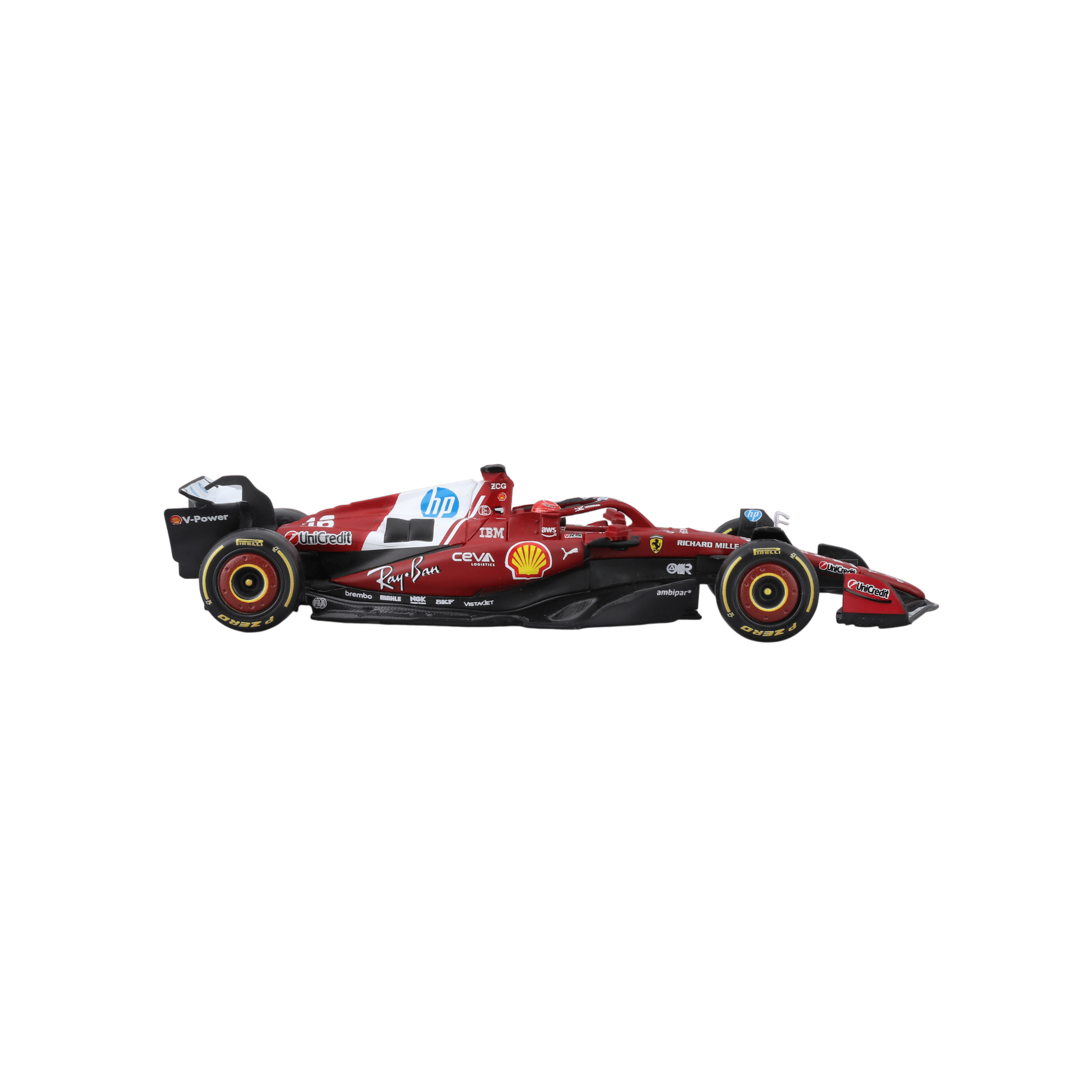 1:43 F1 Ferrari SF-25 #16 Charles Leclerc with helmet in Acrylic Box - Image 7