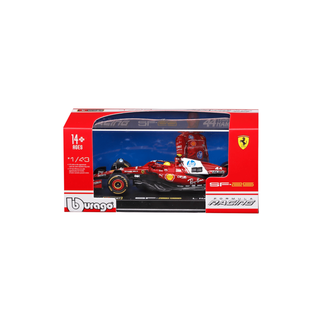 1:43 F1 2025 - Ferrari SF-25 #44 Lewis Hamilton in Acrylic Box