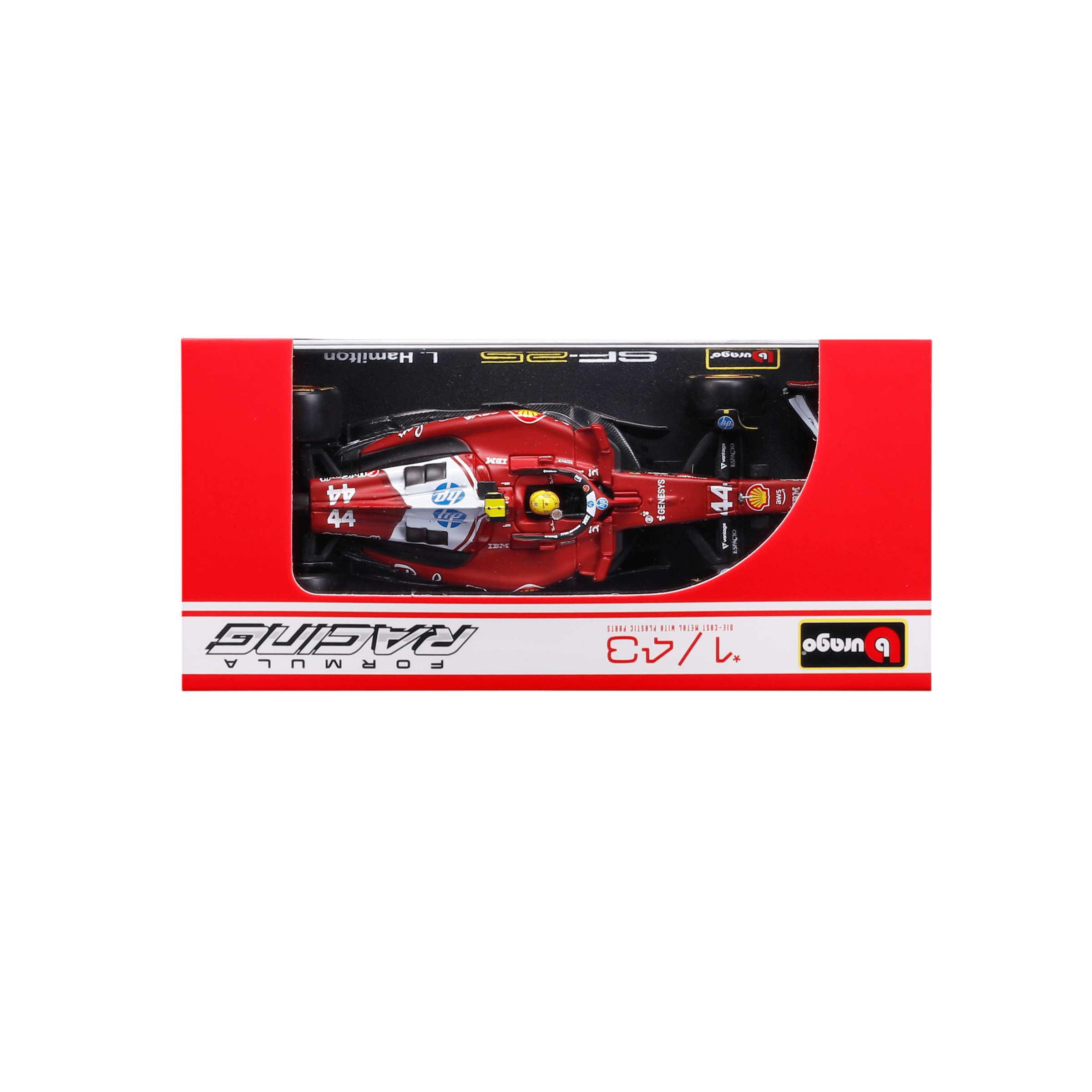 1:43 F1 2025 - Ferrari SF-25 #44 Lewis Hamilton in Acrylic Box - Image 13