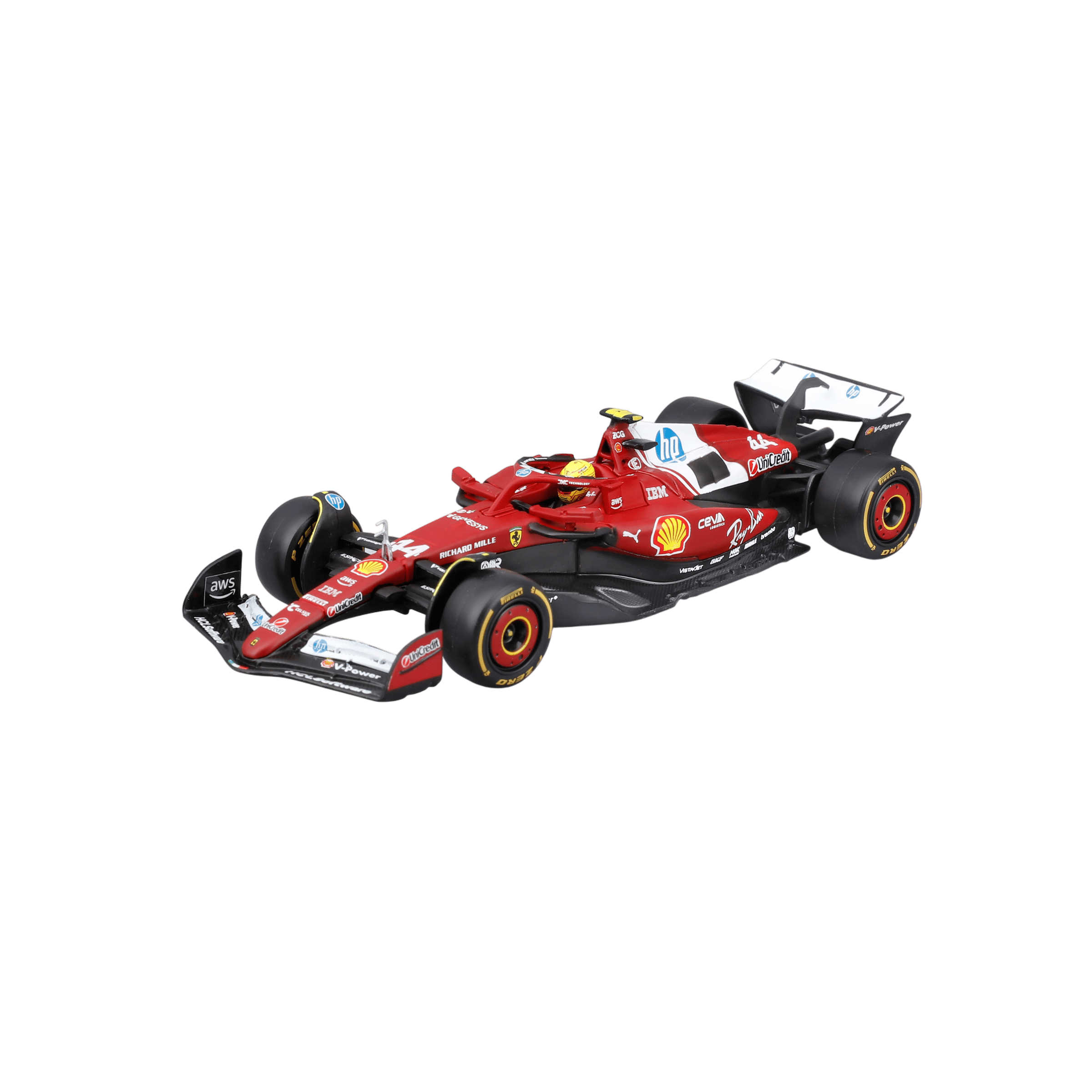 1:43 F1 2025 - Ferrari SF-25 #44 Lewis Hamilton in Acrylic Box - Image 5