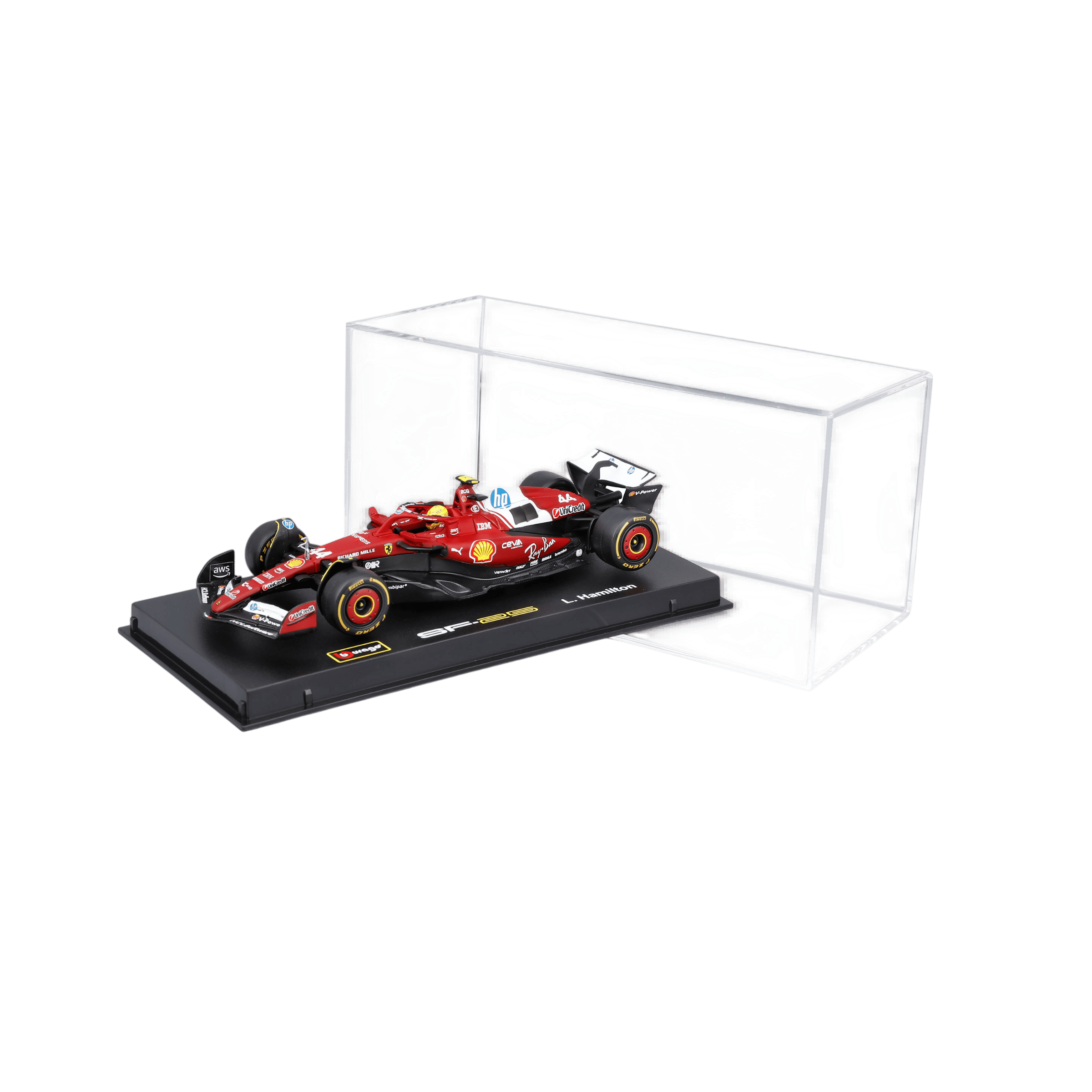 1:43 F1 2025 - Ferrari SF-25 #44 Lewis Hamilton in Acrylic Box - Image 2