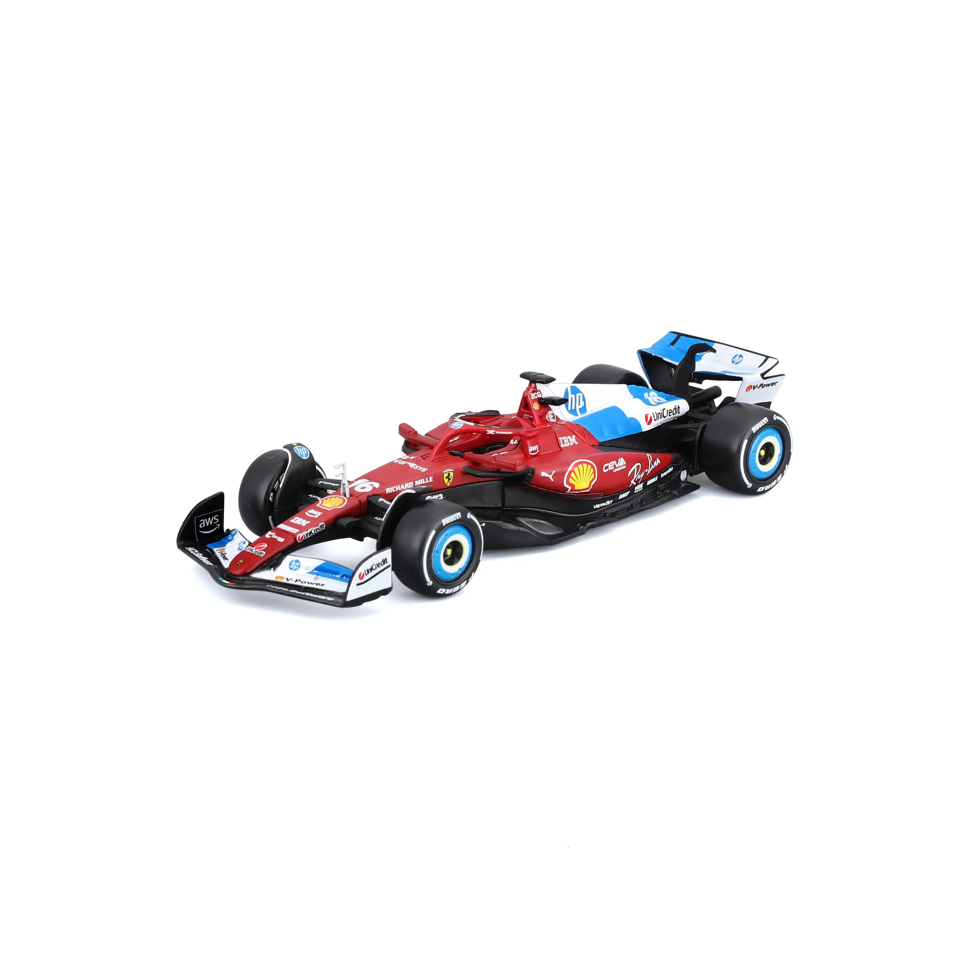 1:43 F1 2025 – Ferrari SF25 Special MiamiGP Livery #16 Charles Leclerc in Window Box - Image 1