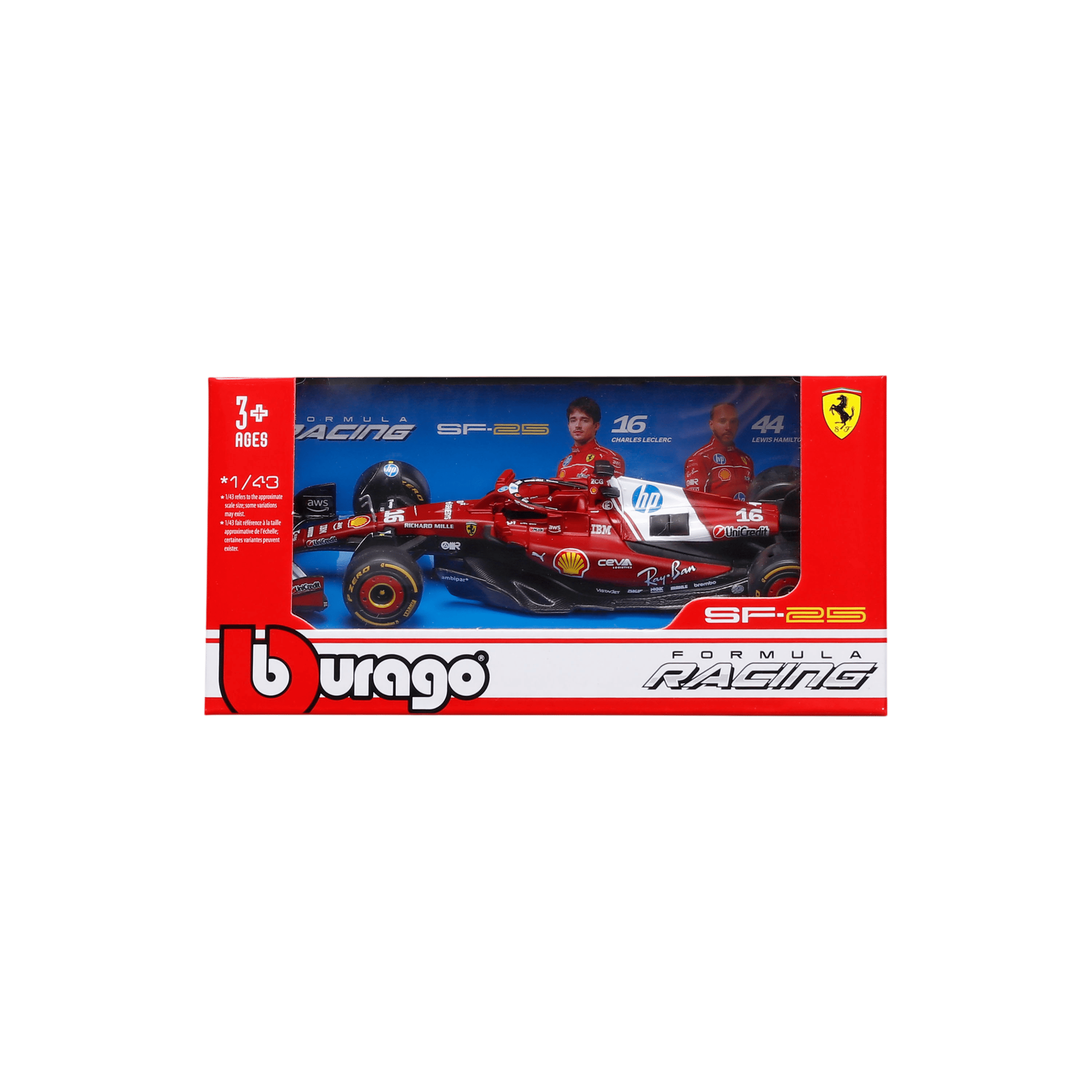 1:43 F1 2025 - Ferrari SF-25 #16 Charles Leclerc in Window Box - Image 5
