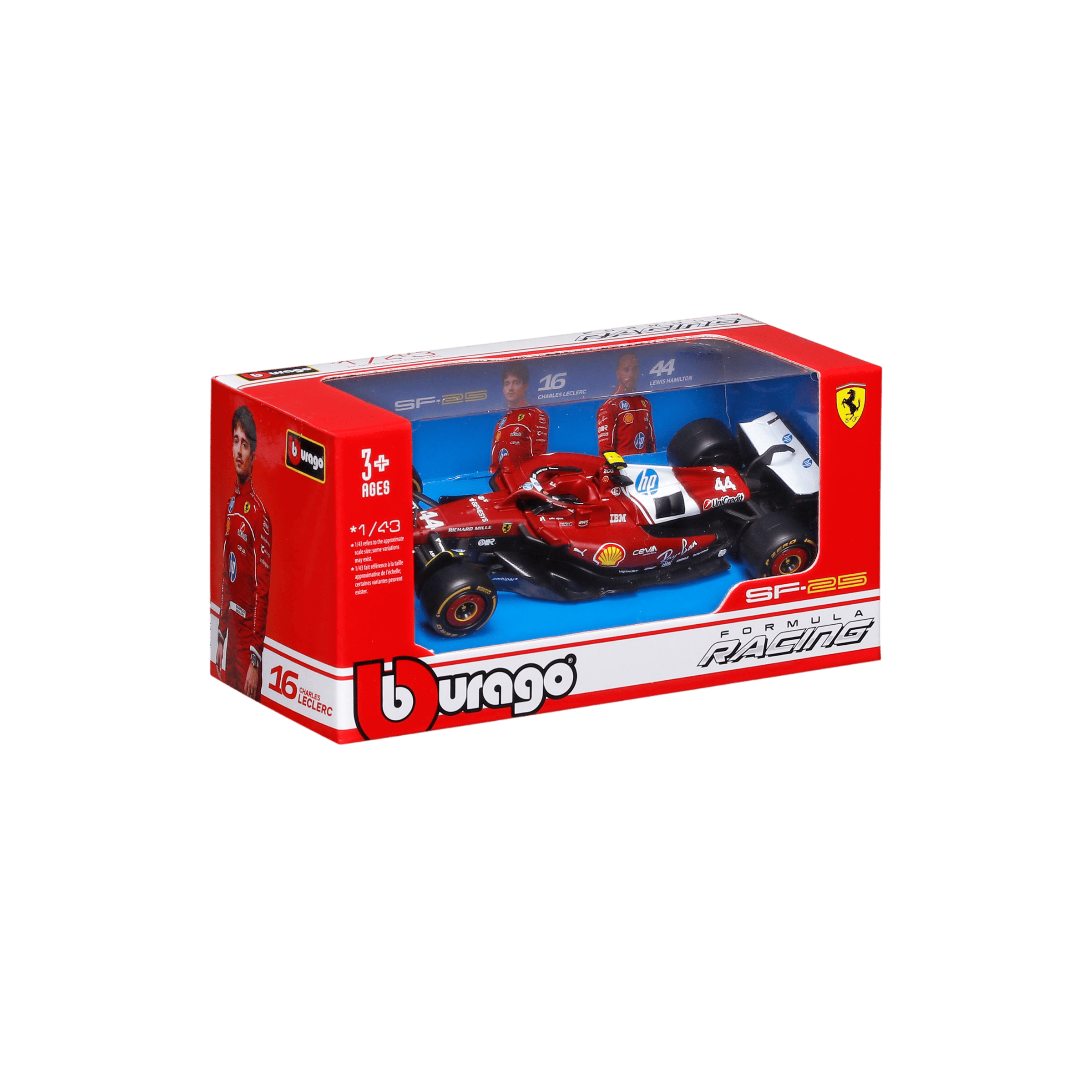 1:43 F1 2025 - Ferrari SF-25 #44 Lewis Hamilton in Window Box - Image 7