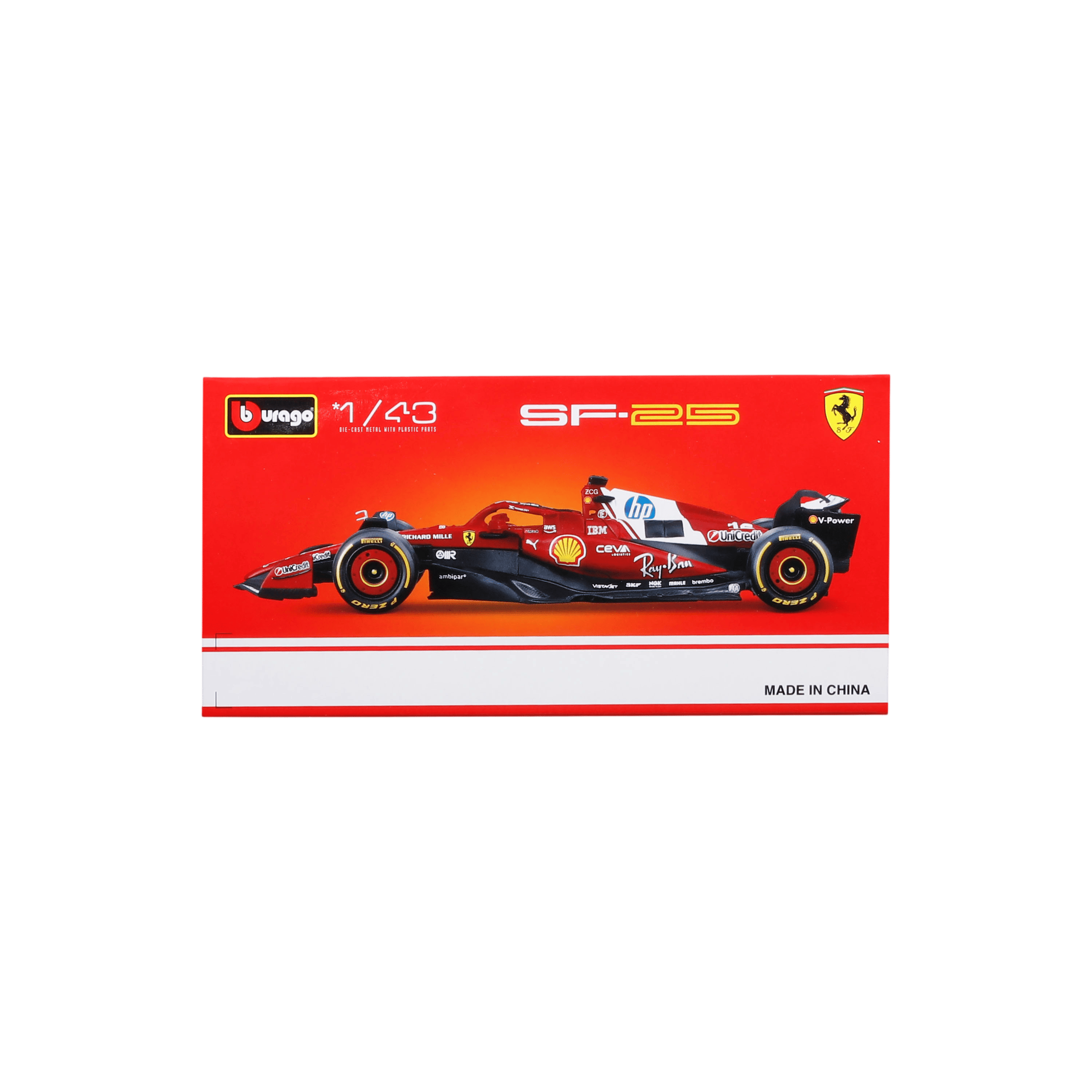 1:43 F1 2025 - Ferrari SF-25 #44 Lewis Hamilton in Window Box - Image 4