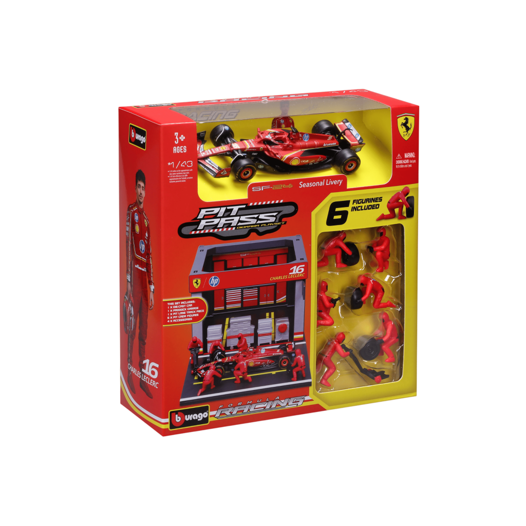 1:43 F1 2024 Pit Pass - SF-24 #16 Charles Leclerc