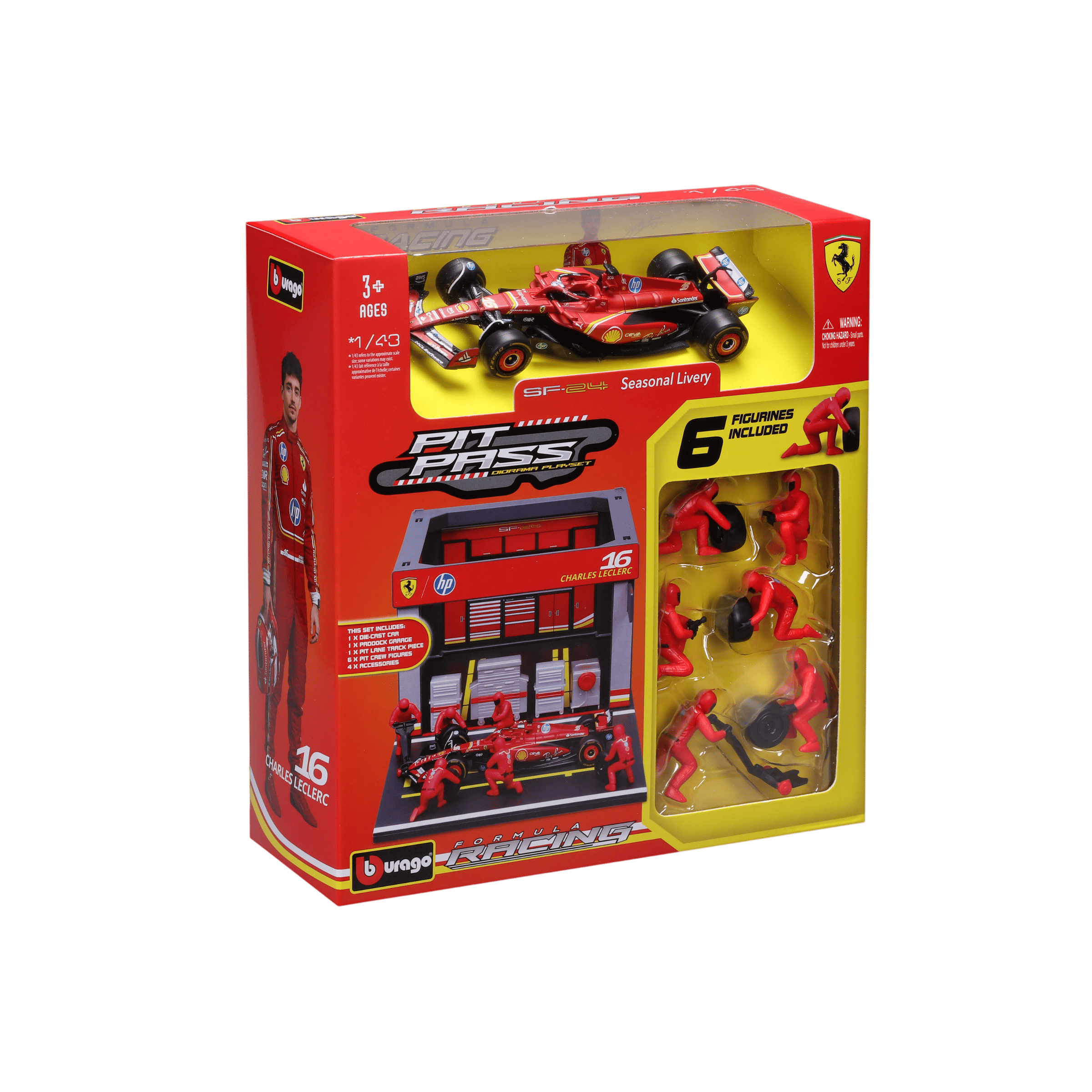 1:43 F1 2024 Pit Pass - SF-24 #16 Charles Leclerc - Image 5
