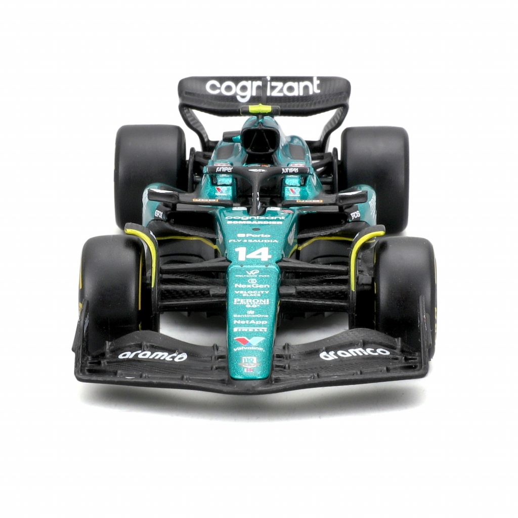 1:43 F1 2023 - Aston Martin AMR23 #14 Fernando Alonso in Window Box