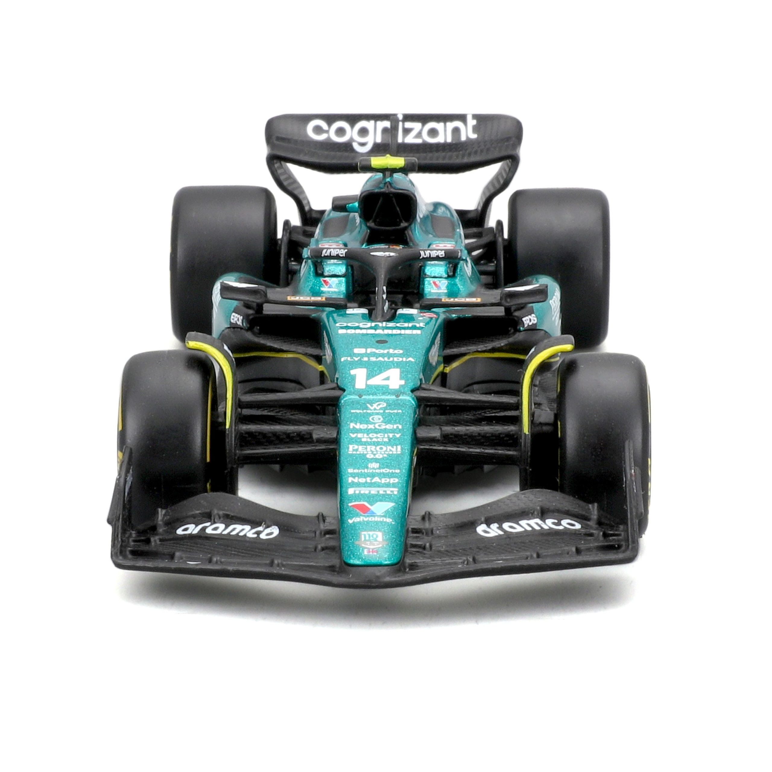 1:43 F1 2023 - Aston Martin AMR23 #14 Fernando Alonso in Window Box - Image 12