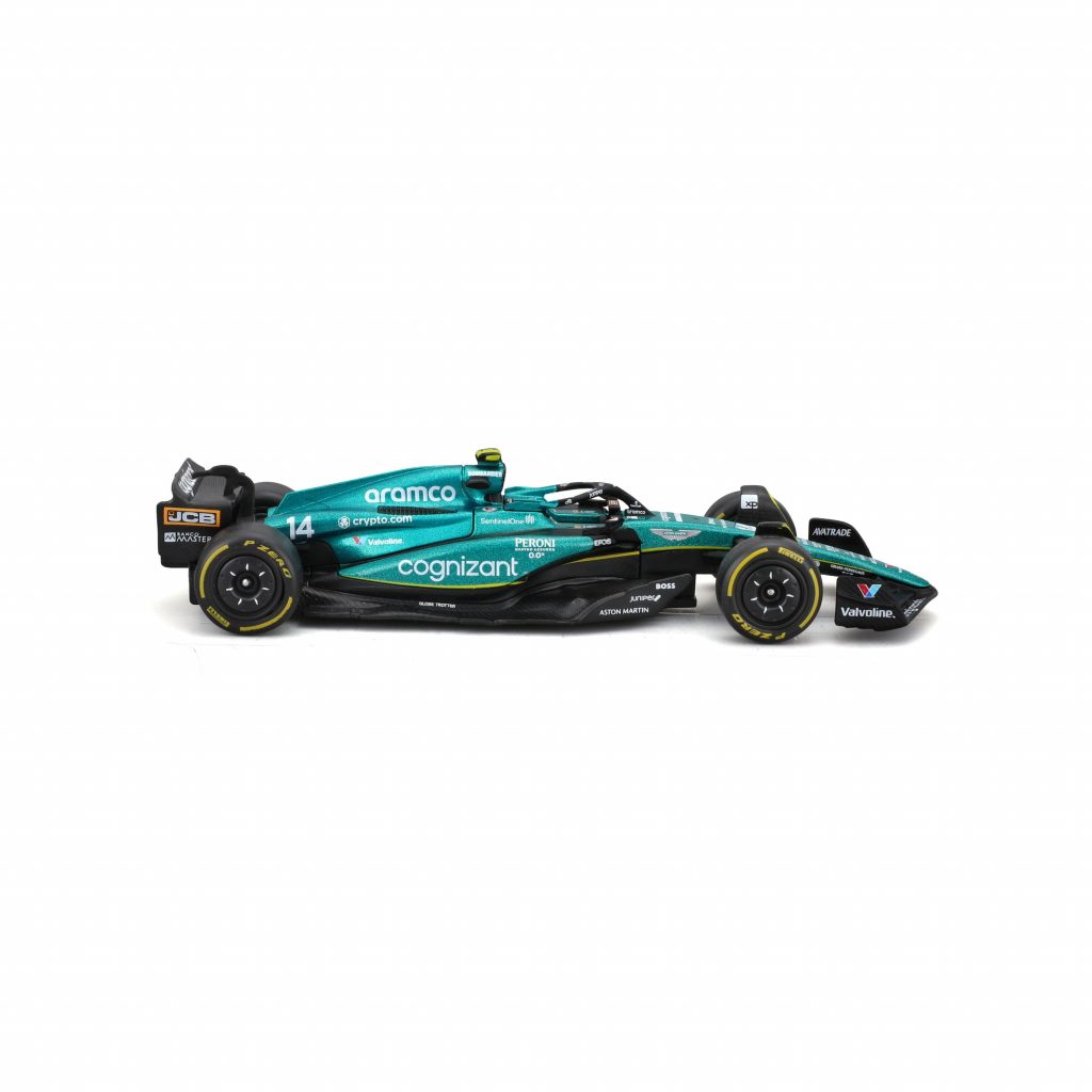 1:43 F1 2023 - Aston Martin AMR23 #14 Fernando Alonso in Window Box