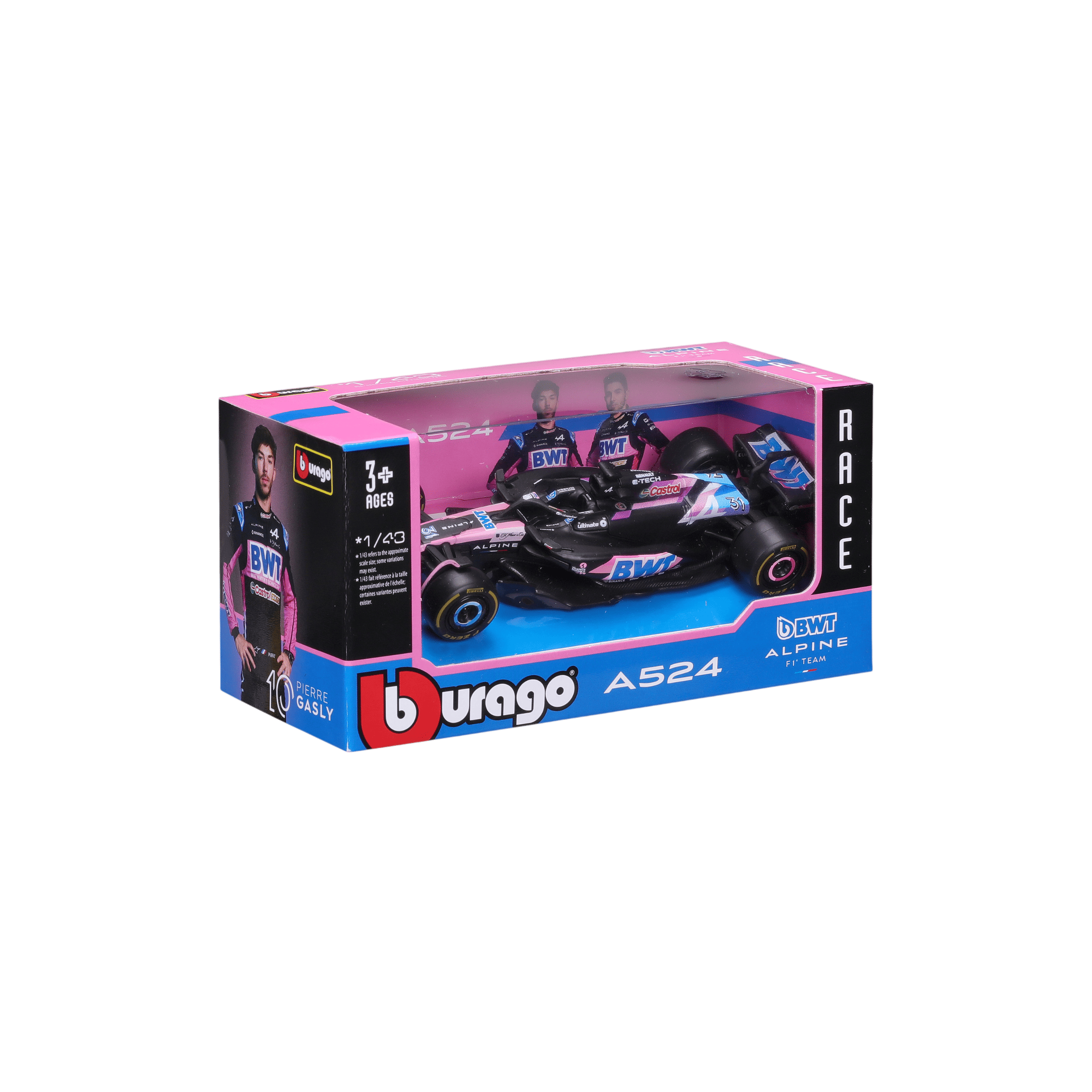 1:43 F1 2024 Alpine A524 #31 Esteban Ocon in Window Box - Image 14
