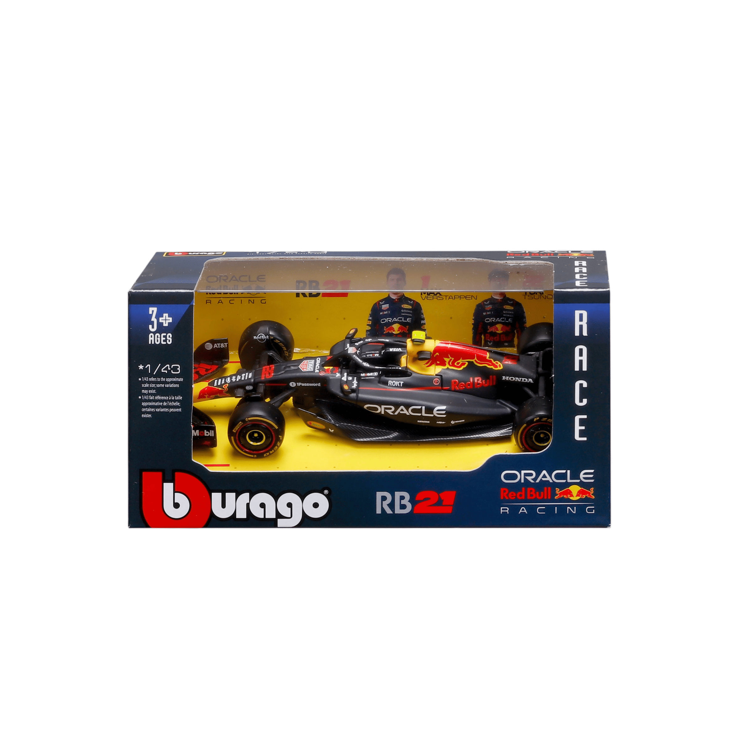 1:43 F1 2025 - Oracle Red Bull Racing RB21 #22 Yuki Tsunoda in Window Box - Image 1