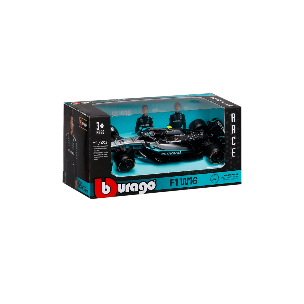 1:43 F1 2025 - Mercedes-AMG W16 #12 Kimi Antonelli in Window Box