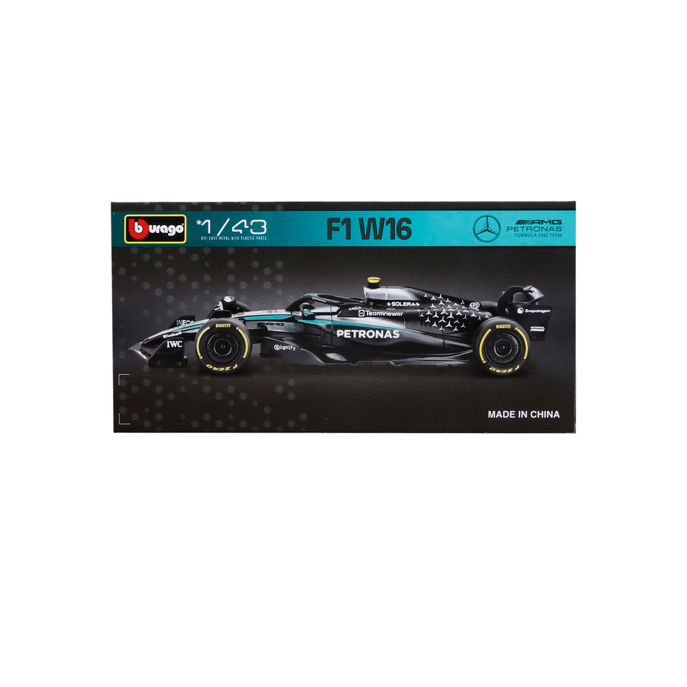 1:43 F1 2025 - Mercedes-AMG W16 #12 Kimi Antonelli in Window Box - Image 10